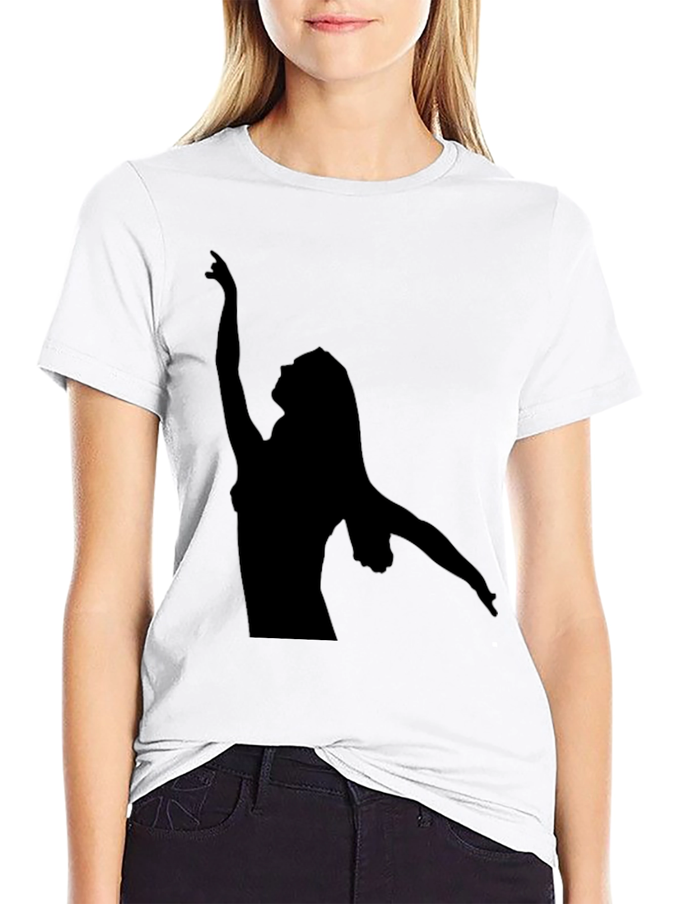 Silhouette Dancer Graphic Tee - Soft Cotton