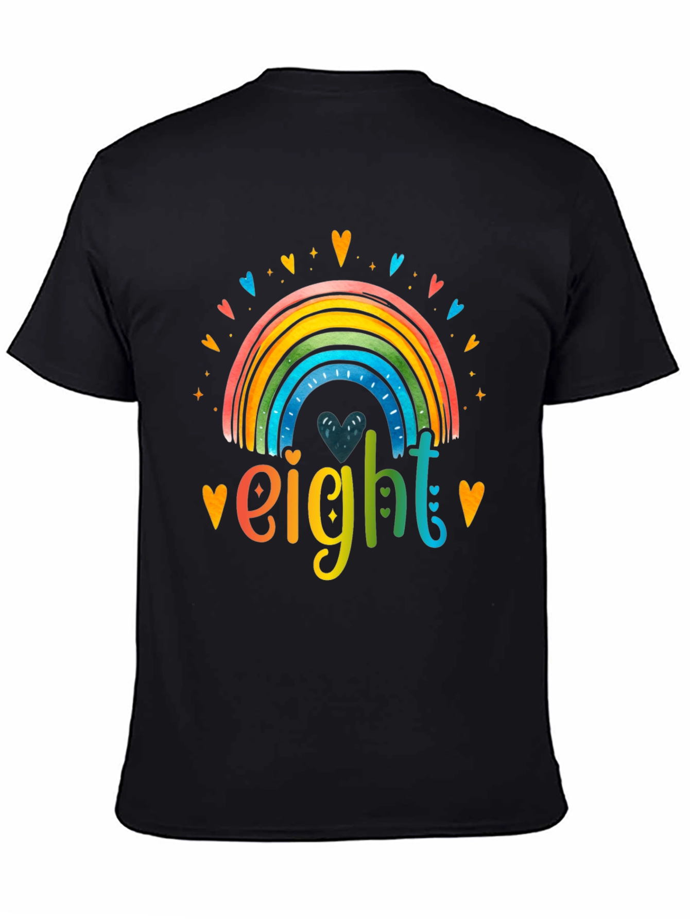 Eight Birthday Rainbow T-Shirt