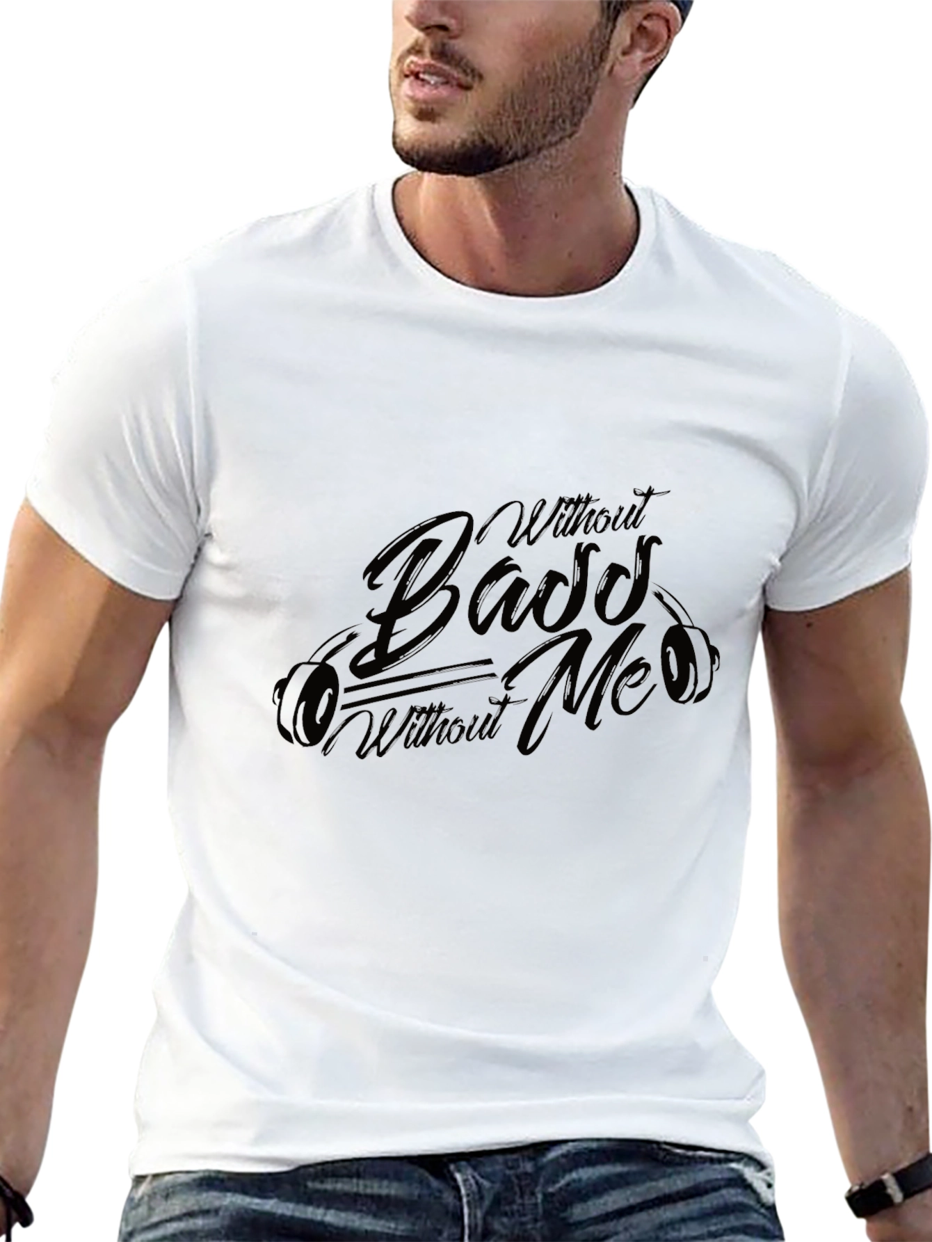 Without Bass Without Me Black T-Shirt