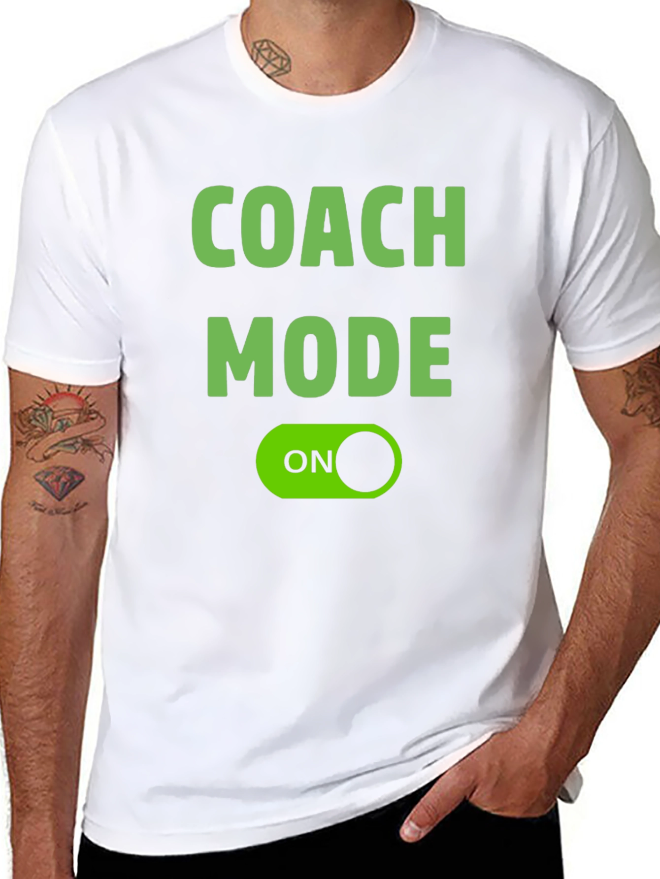 Coach Mode ON Black T-Shirt