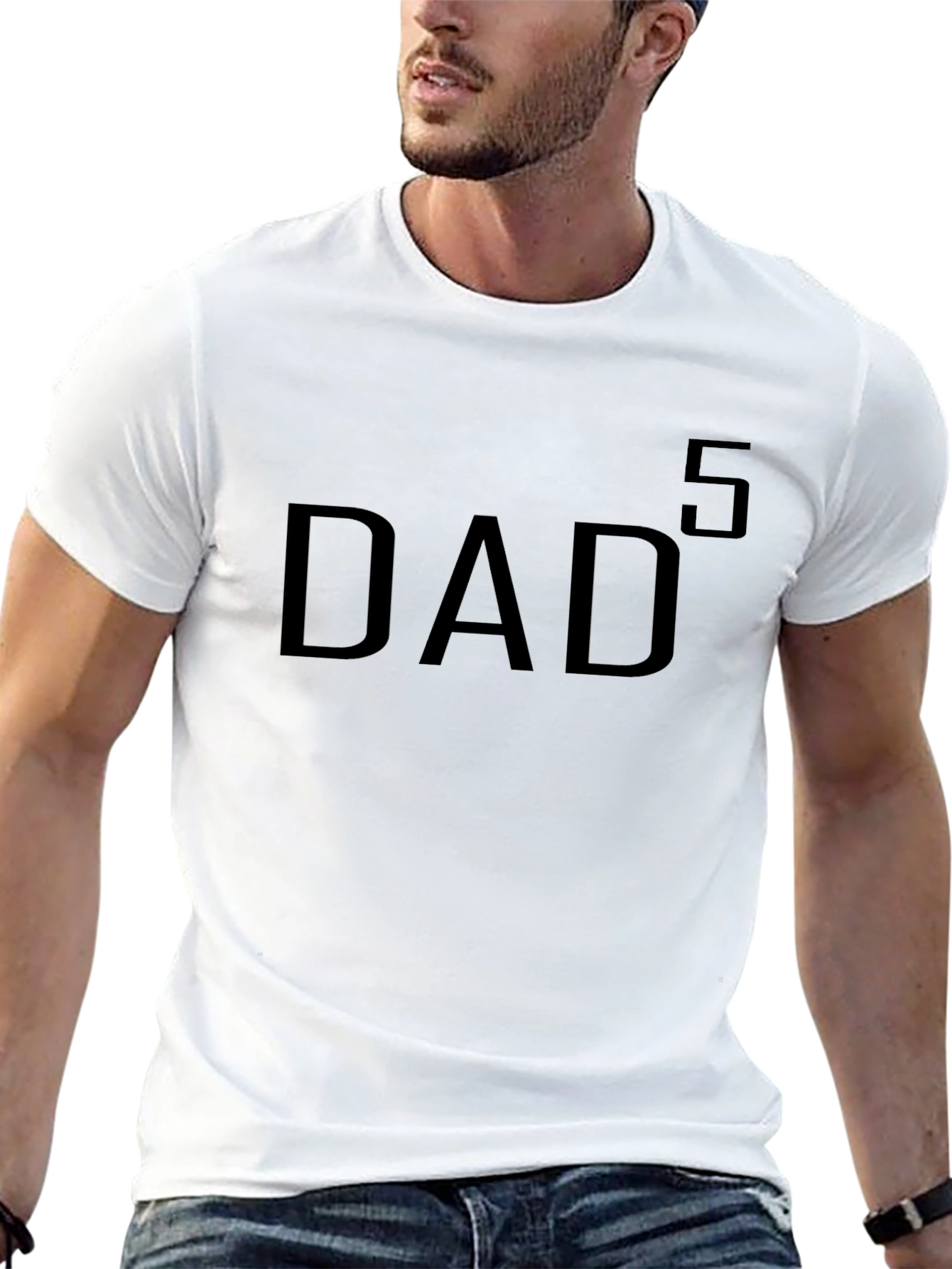 DAD to the 5th Power Black T-Shirt