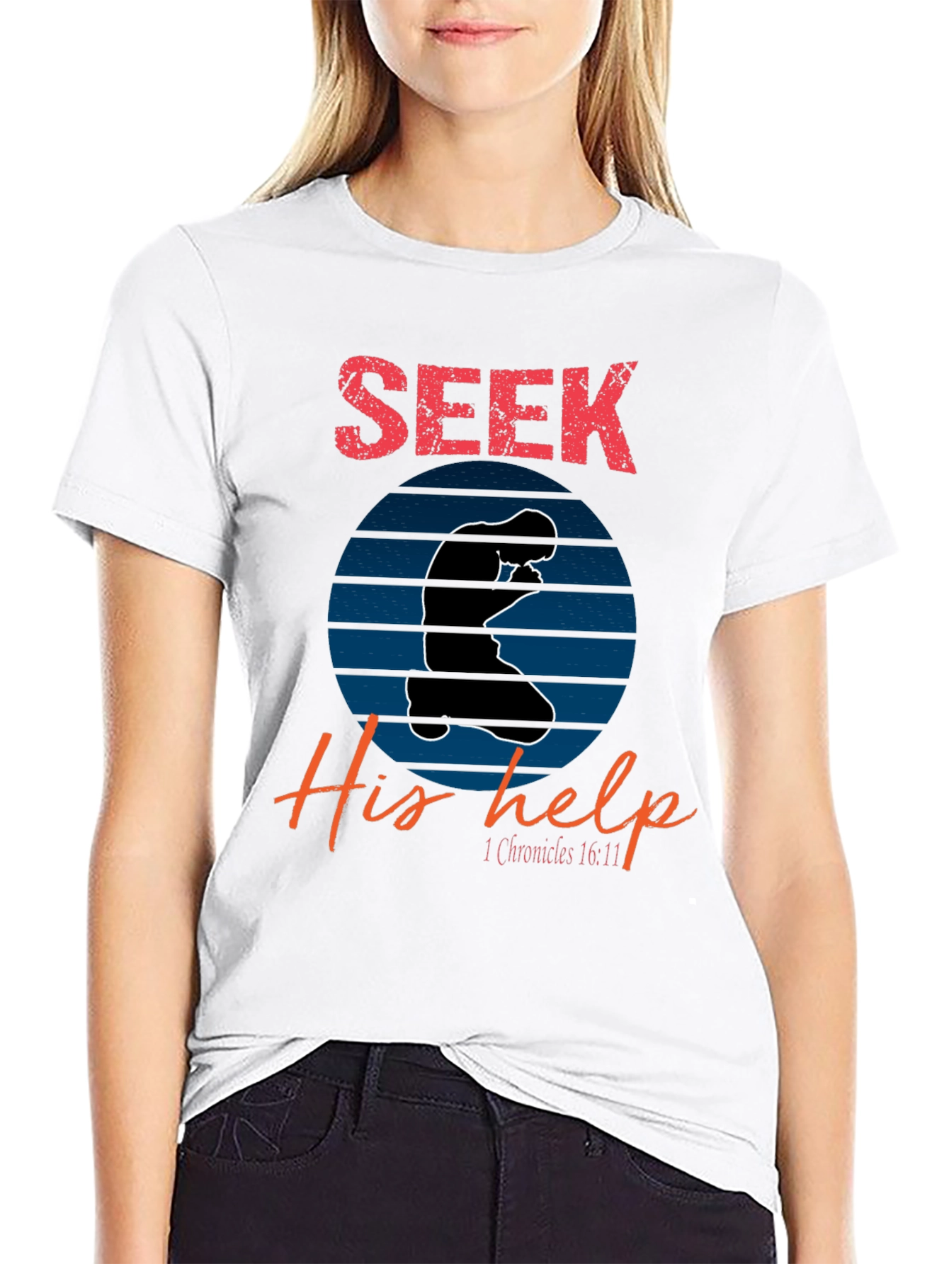 Seek His Help Christian T-Shirt