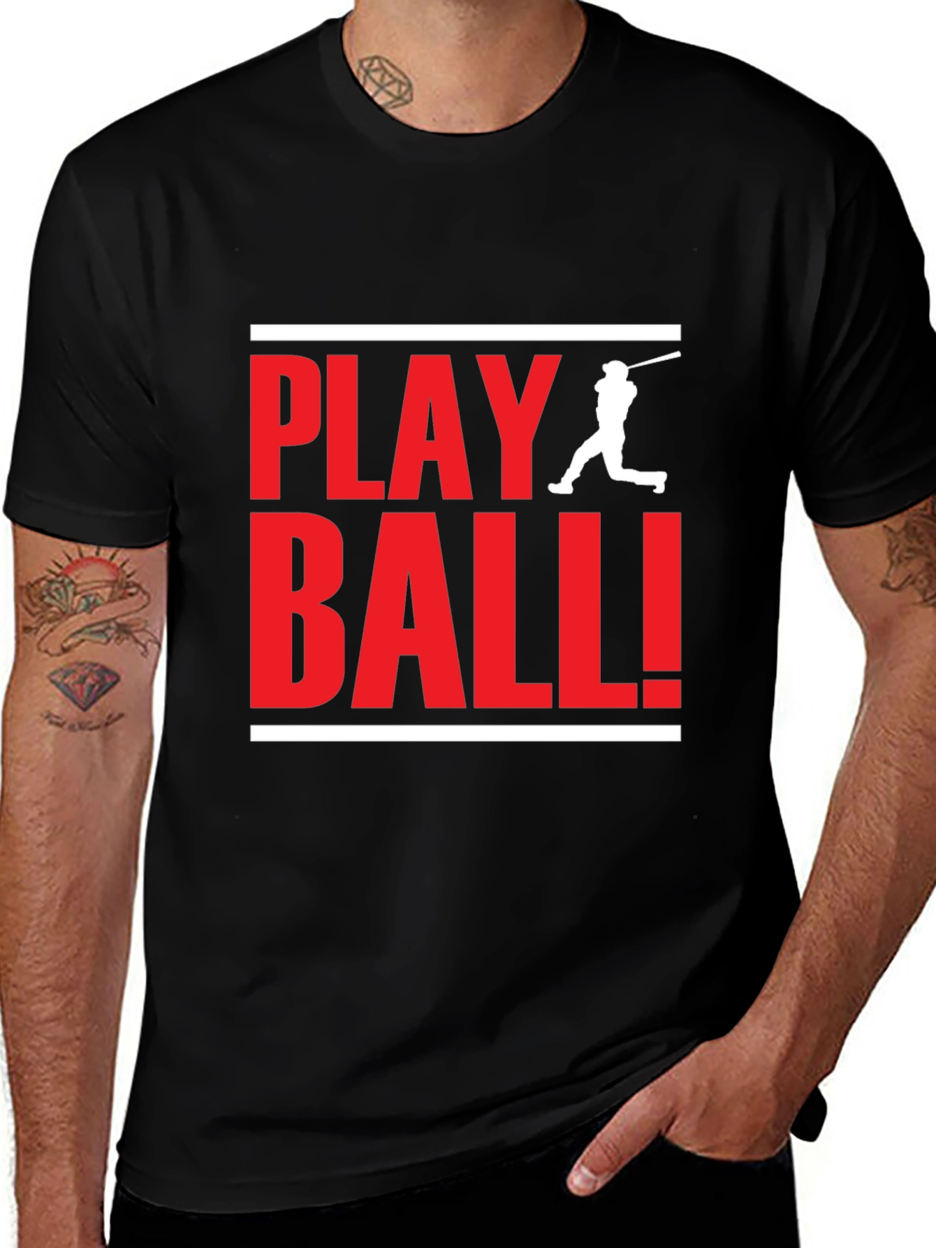 Play Ball! Graphic Tee - Baseball Fan T-Shirt