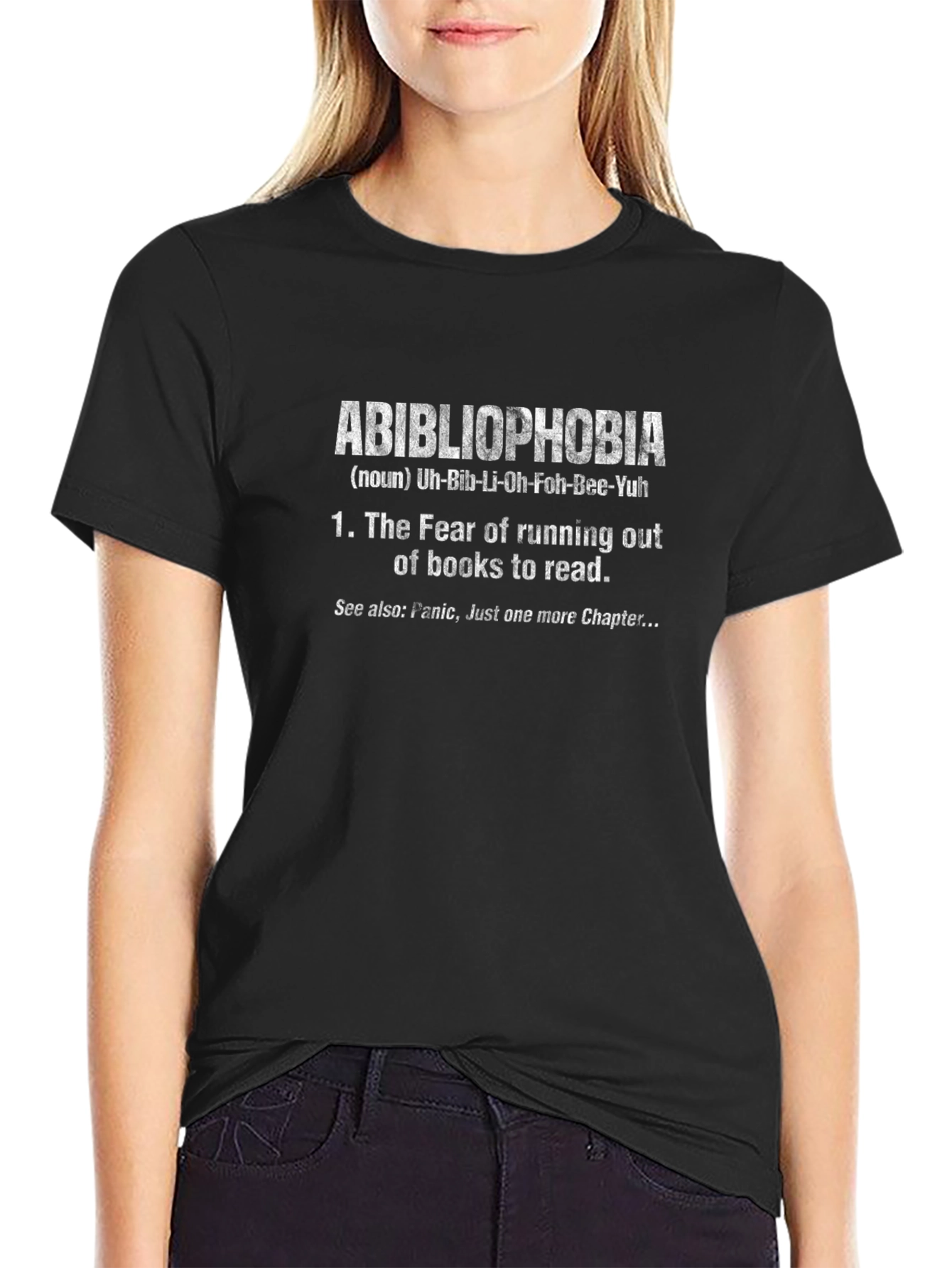Abibliophobia T-Shirt - Fear of Running Out of Books