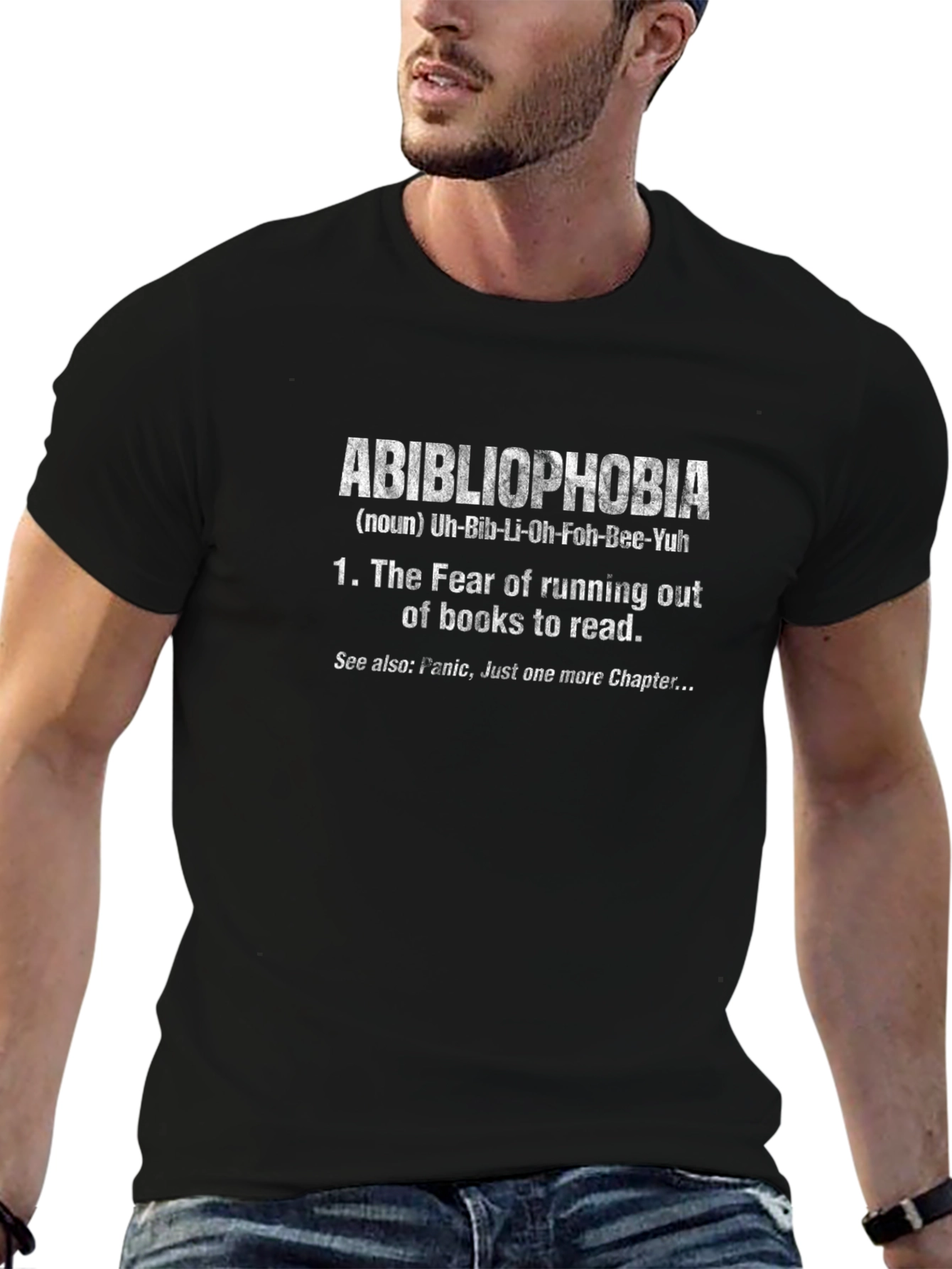 Abibliophobia T-Shirt - Fear of Running Out of Books