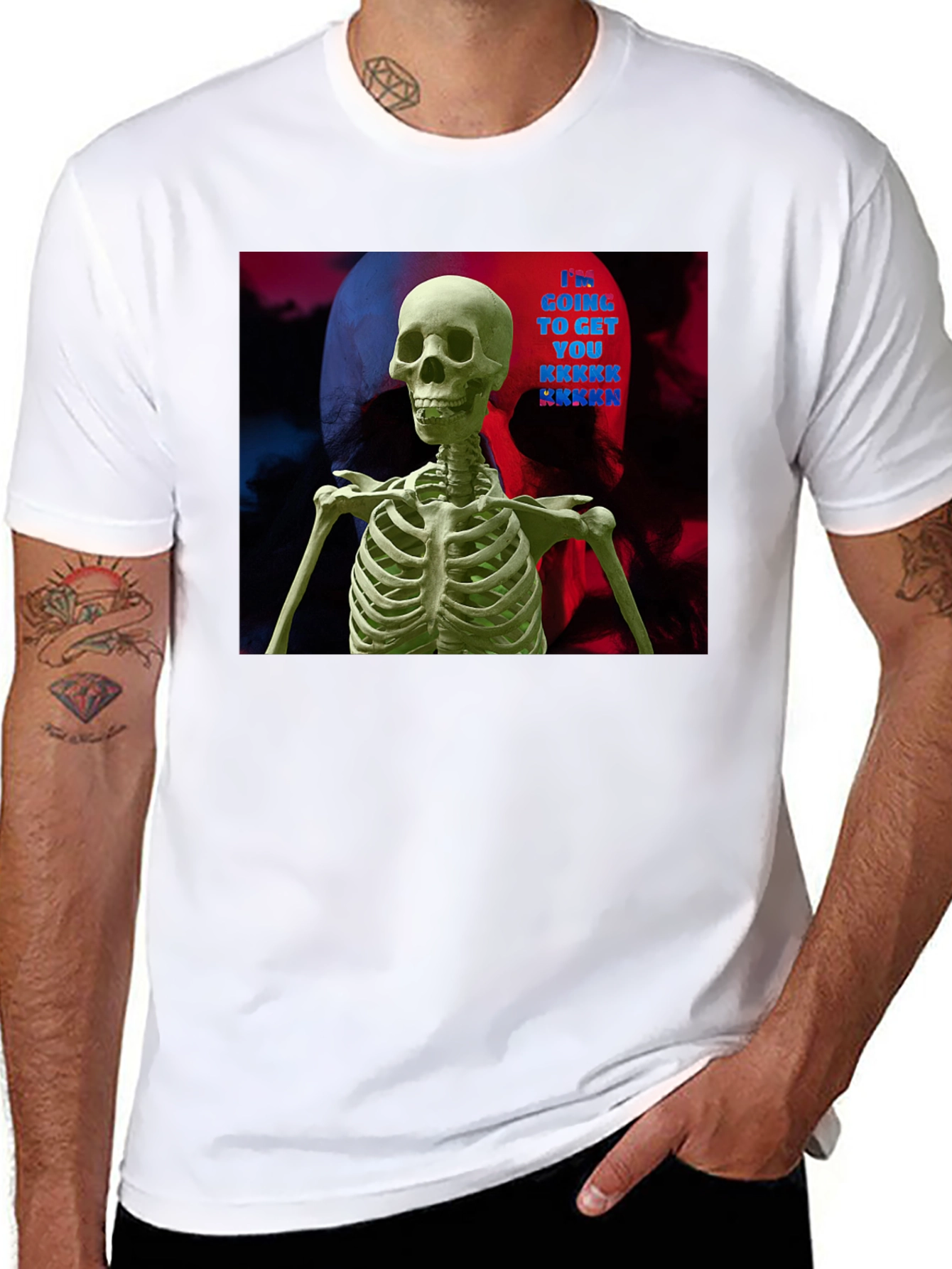 Spooky Season Skeleton Graphic Tee