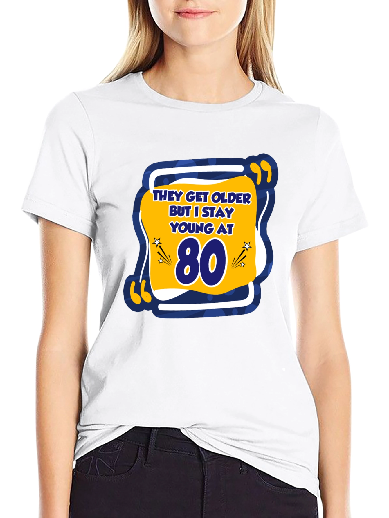 Funny 80th Birthday T-Shirt - Stay Young At 80