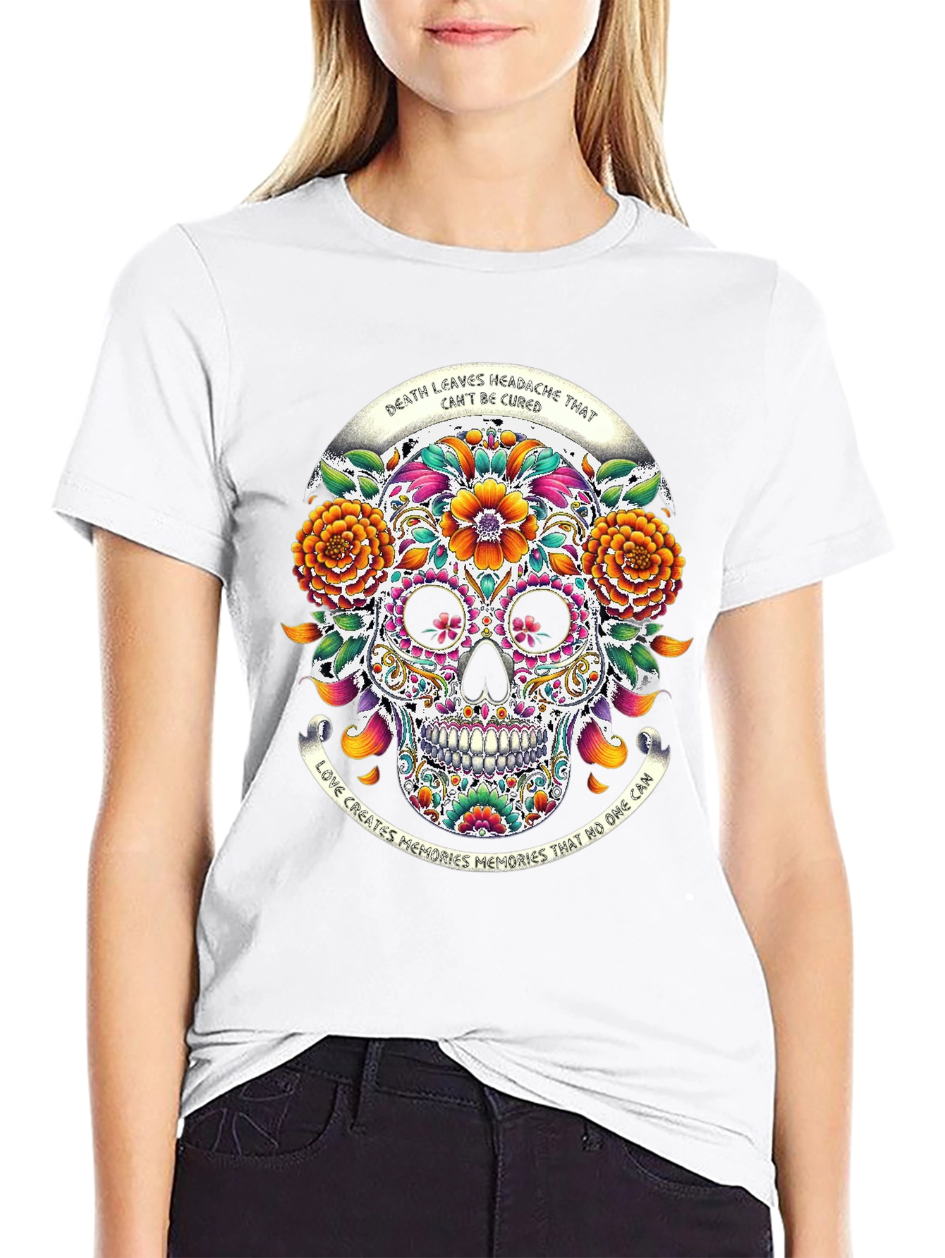 Sugar Skull Graphic T-Shirt