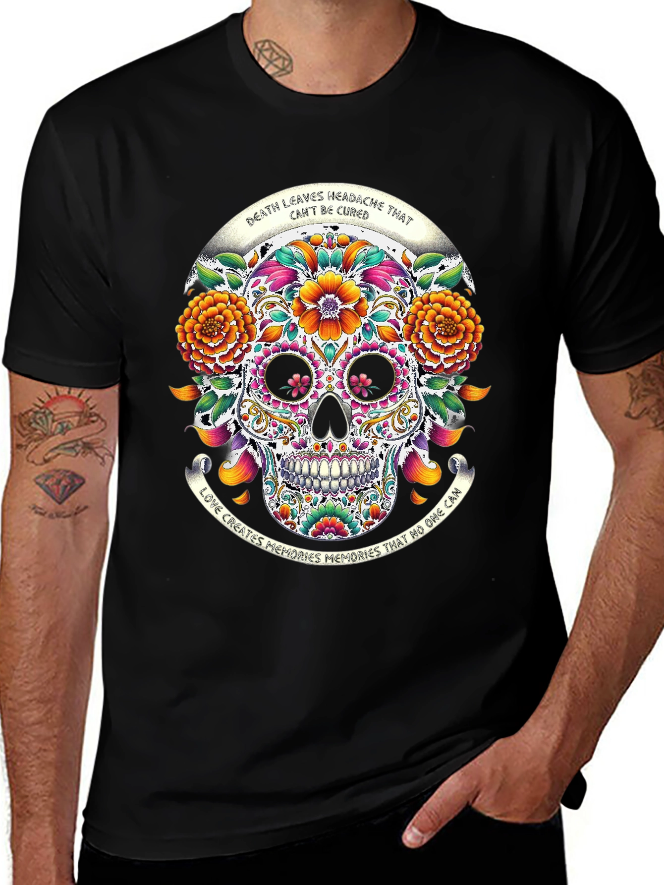 Sugar Skull Graphic T-Shirt
