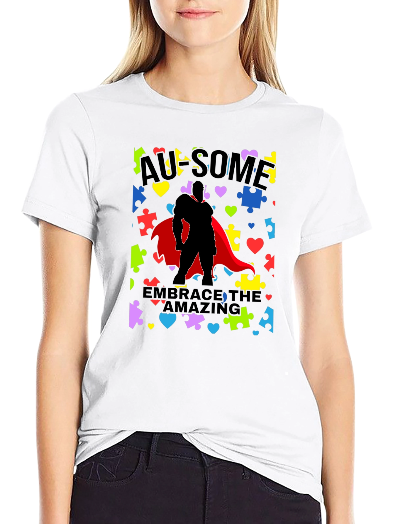 Awesome Superhero Autism Awareness T-Shirt