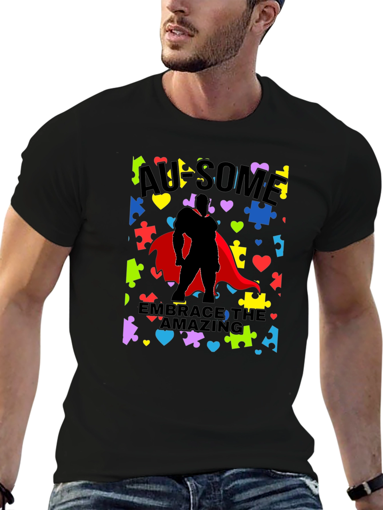 Awesome Superhero Autism Awareness T-Shirt