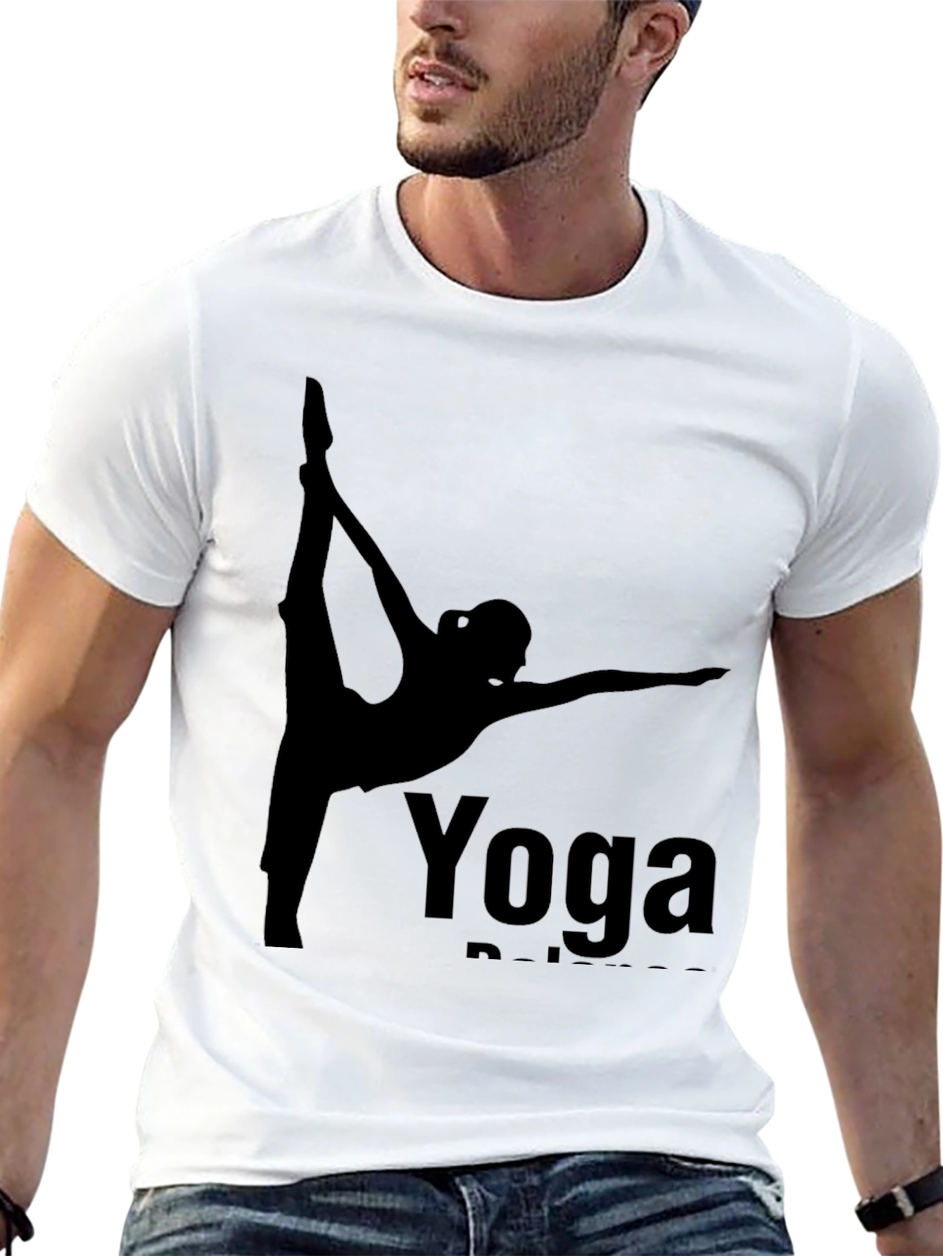 Yoga Balance Black T-Shirt