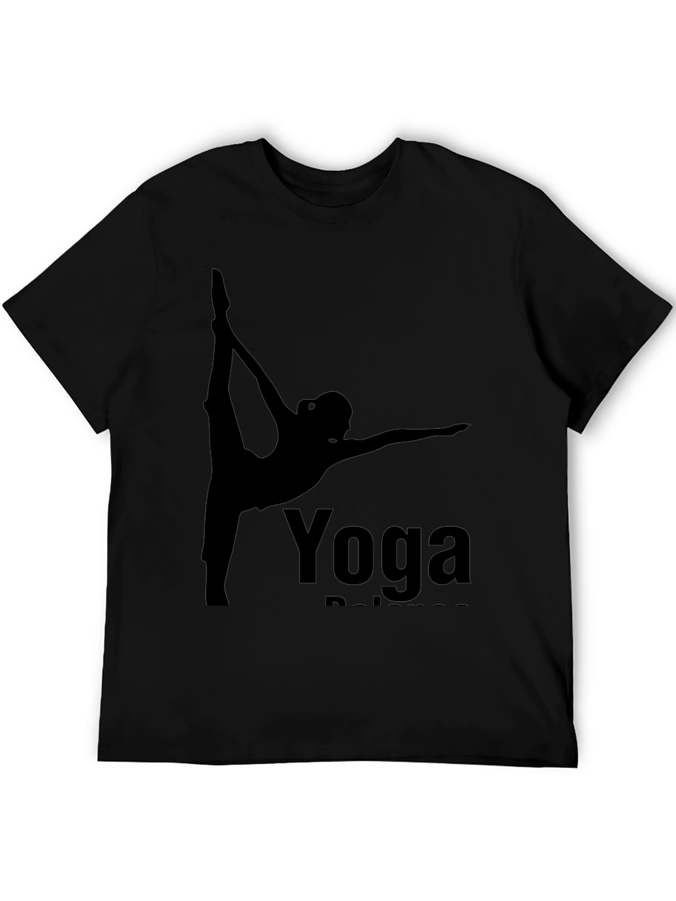 Yoga Balance Black T-Shirt