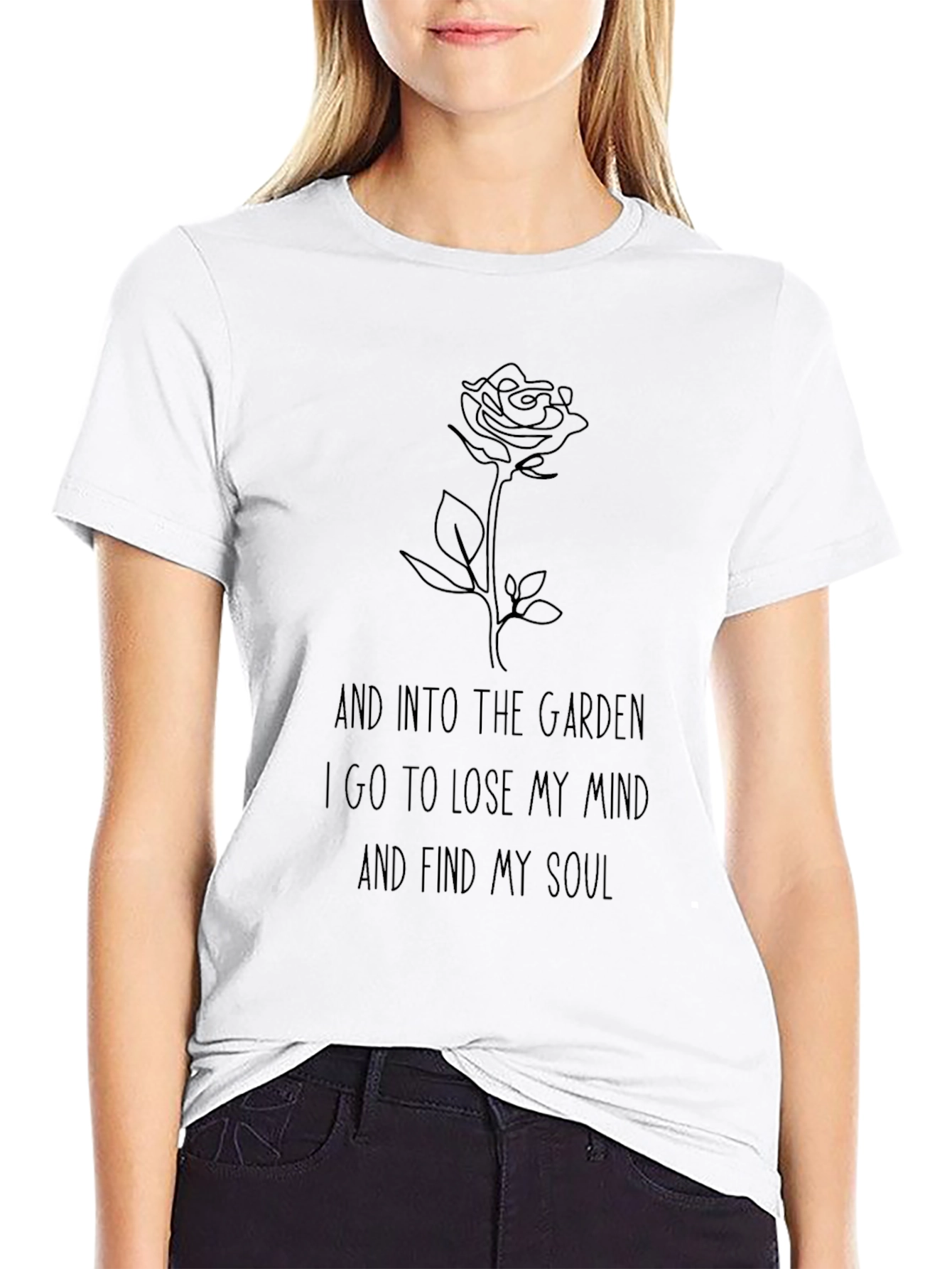 And Into The Garden Rose Graphic T-Shirt