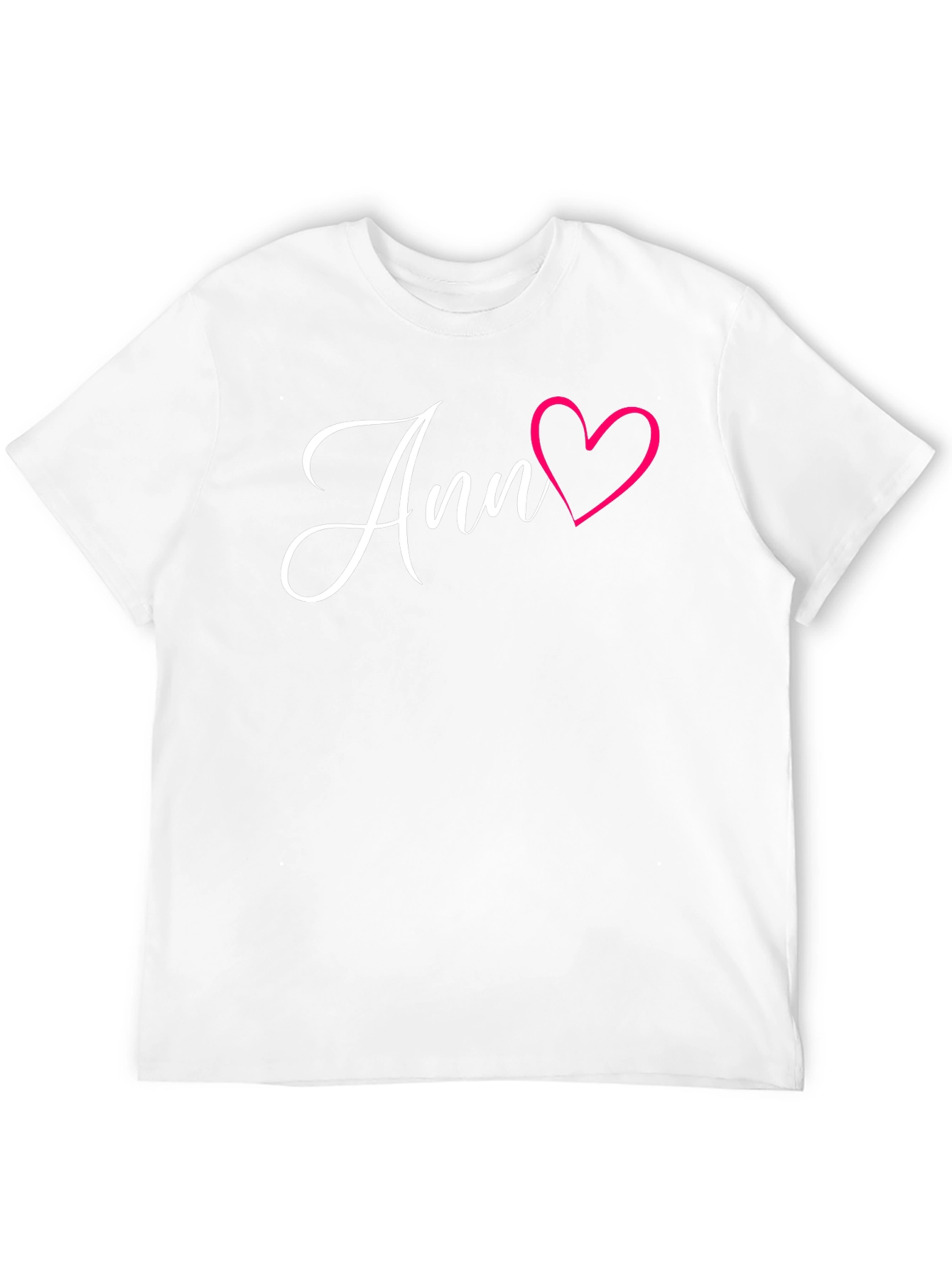 Ann Heart Tee - Love Graphic Novelty Shirt