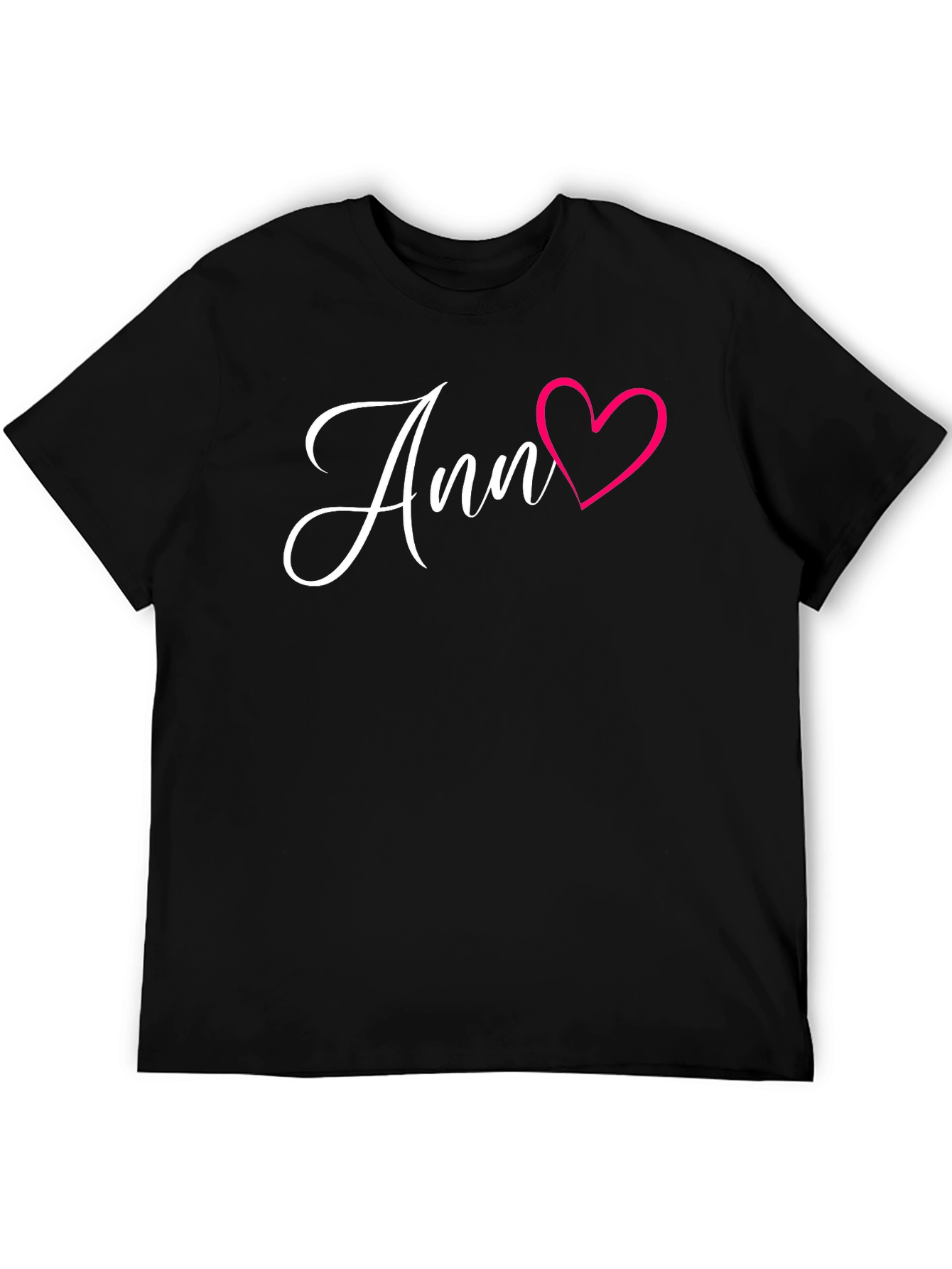 Ann Heart Tee - Love Graphic Novelty Shirt