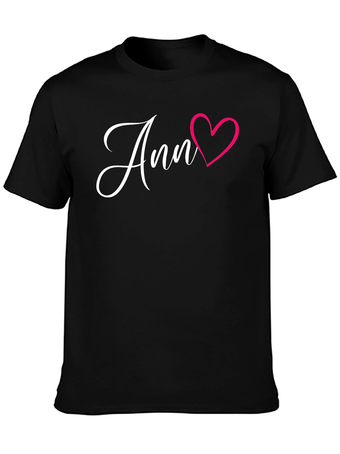 Ann Heart Tee - Love Graphic Novelty Shirt