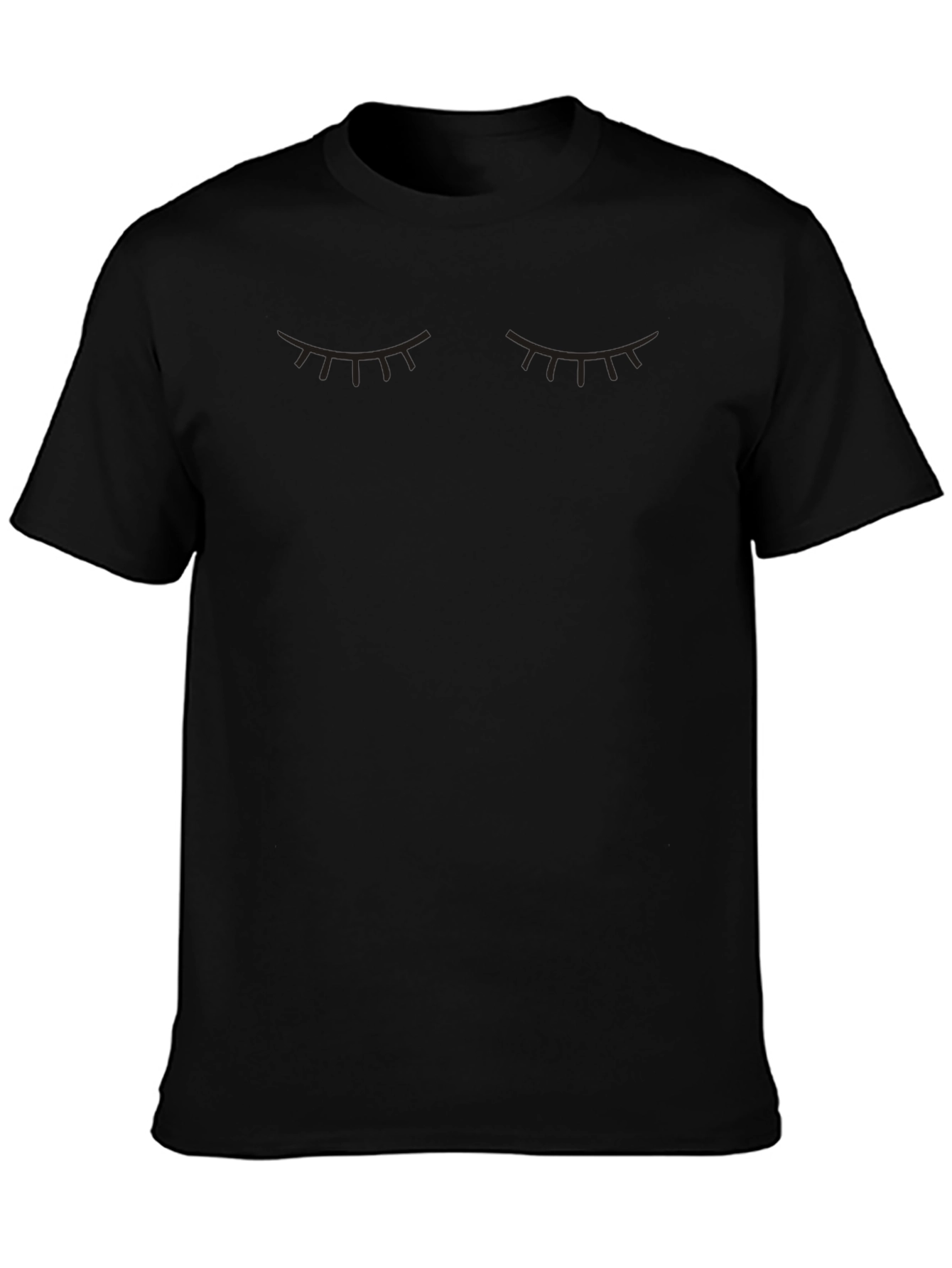 Dreamy Eyelash Graphic Black T-Shirt