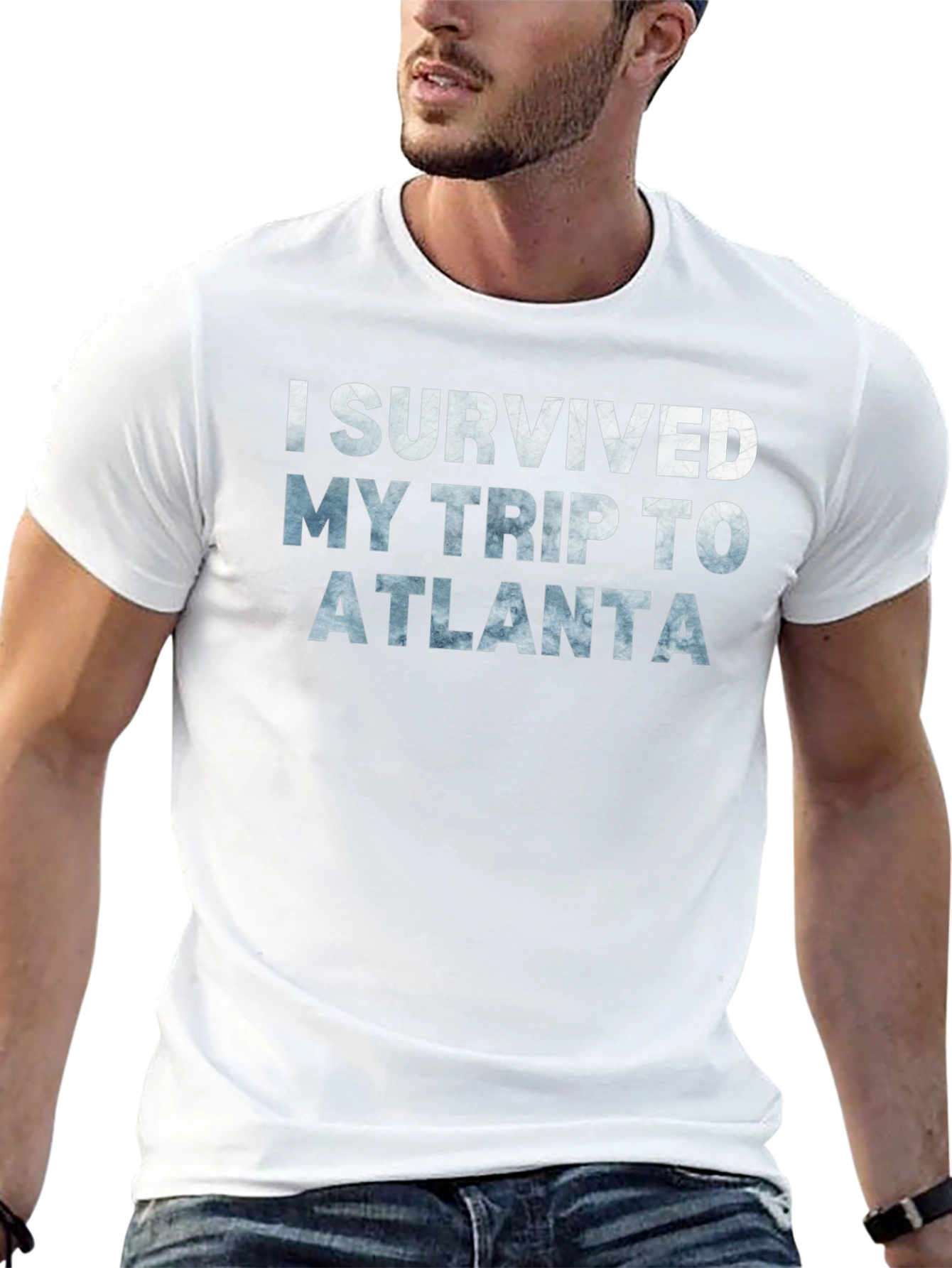I Survived My Trip To Atlanta Black T-Shirt