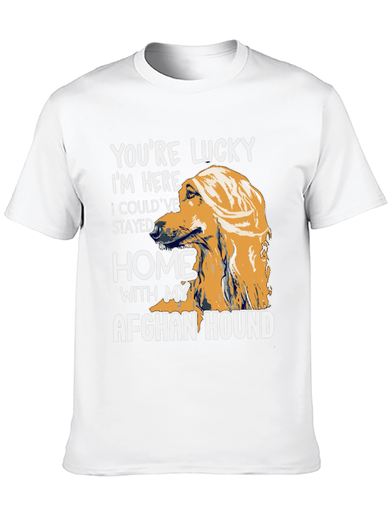 Lucky Afghan Hound T-Shirt