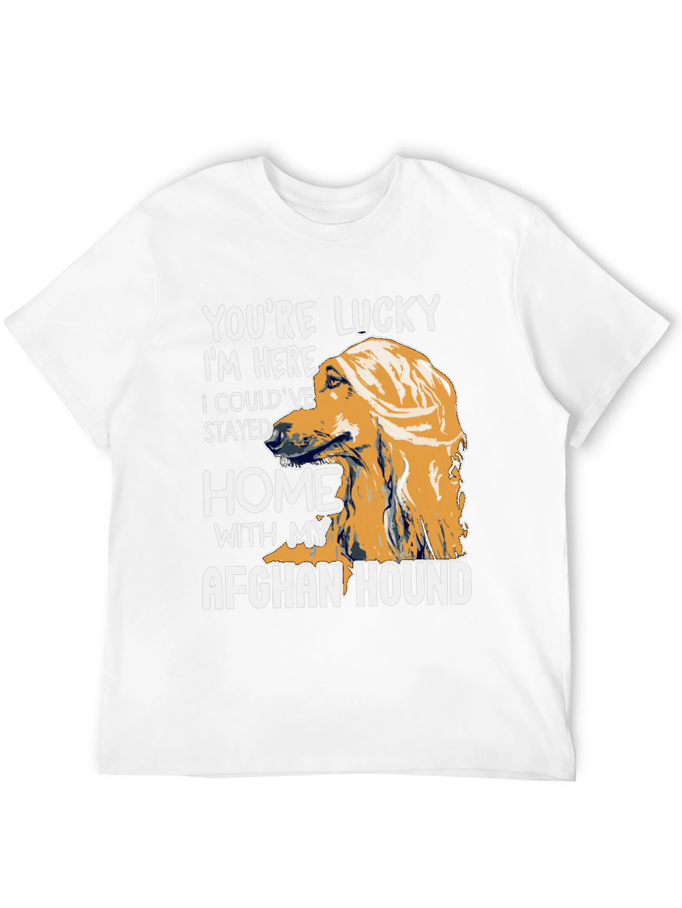 Lucky Afghan Hound T-Shirt