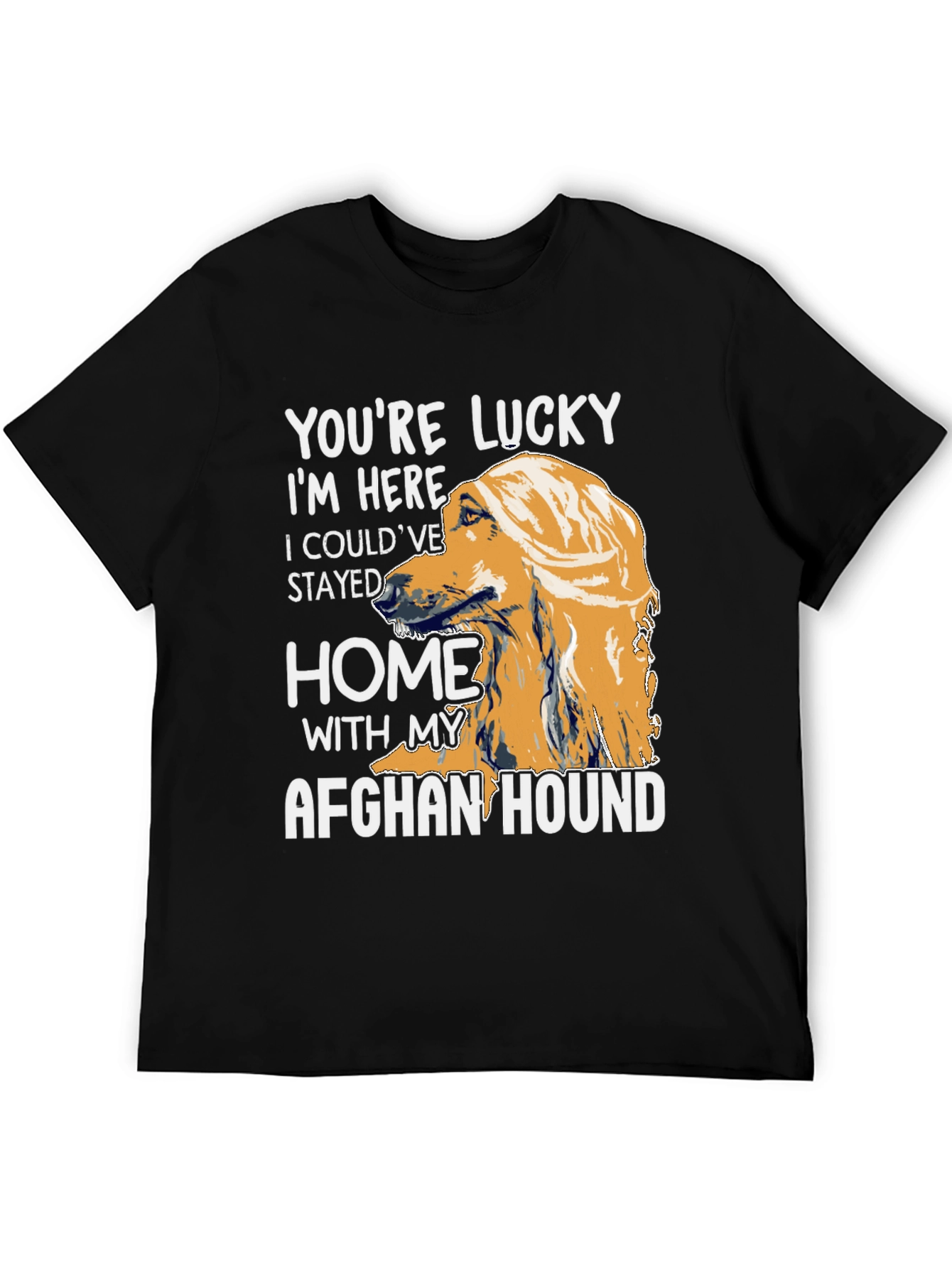 Lucky Afghan Hound T-Shirt