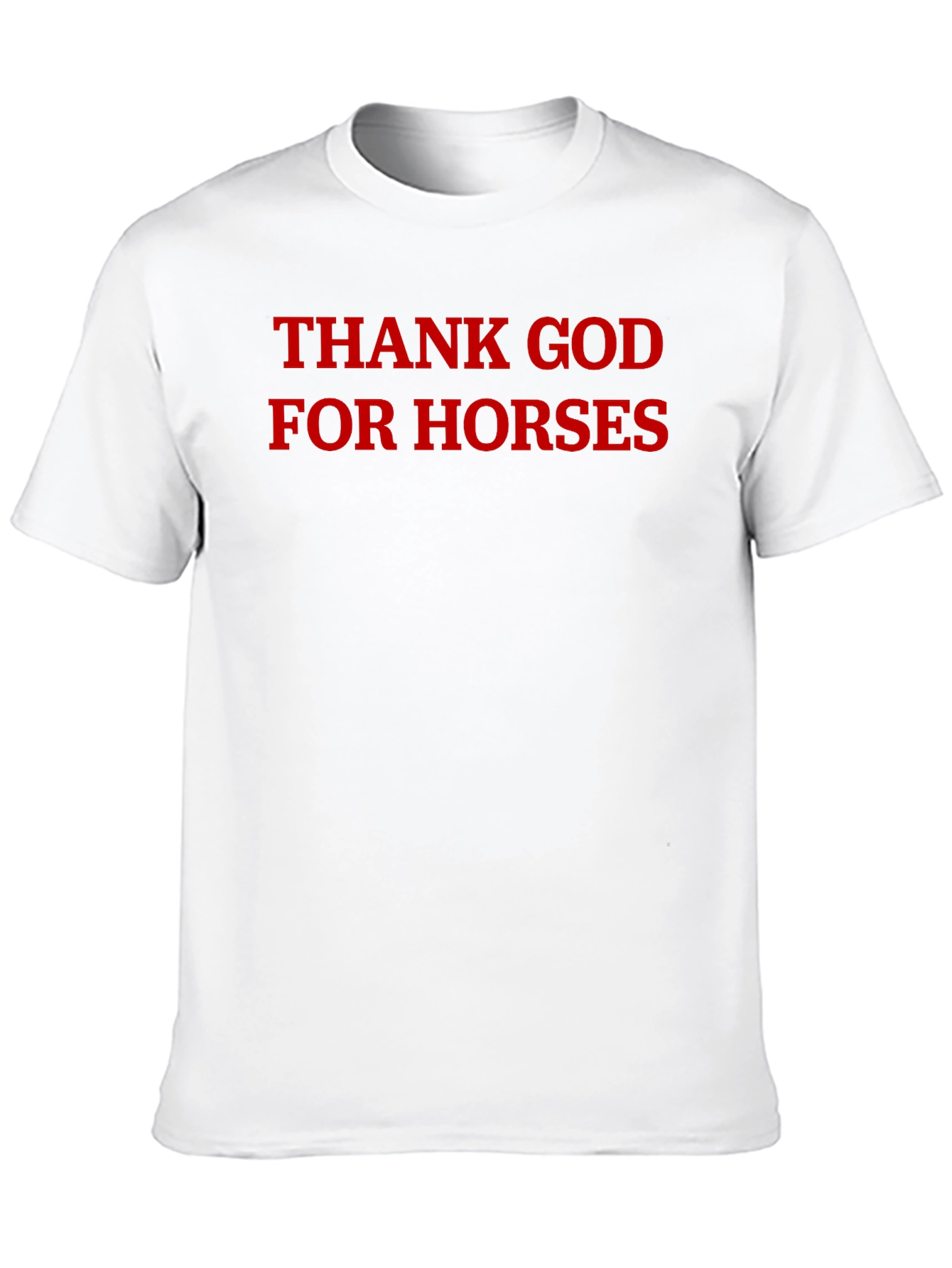 Thank God For Horses Black T-Shirt