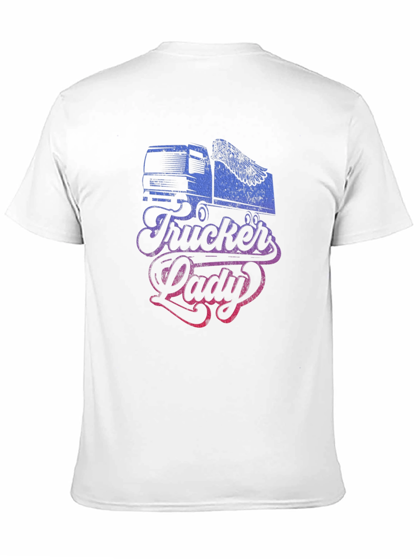 Trucker Lady Graphic Tee - Stylish Comfort