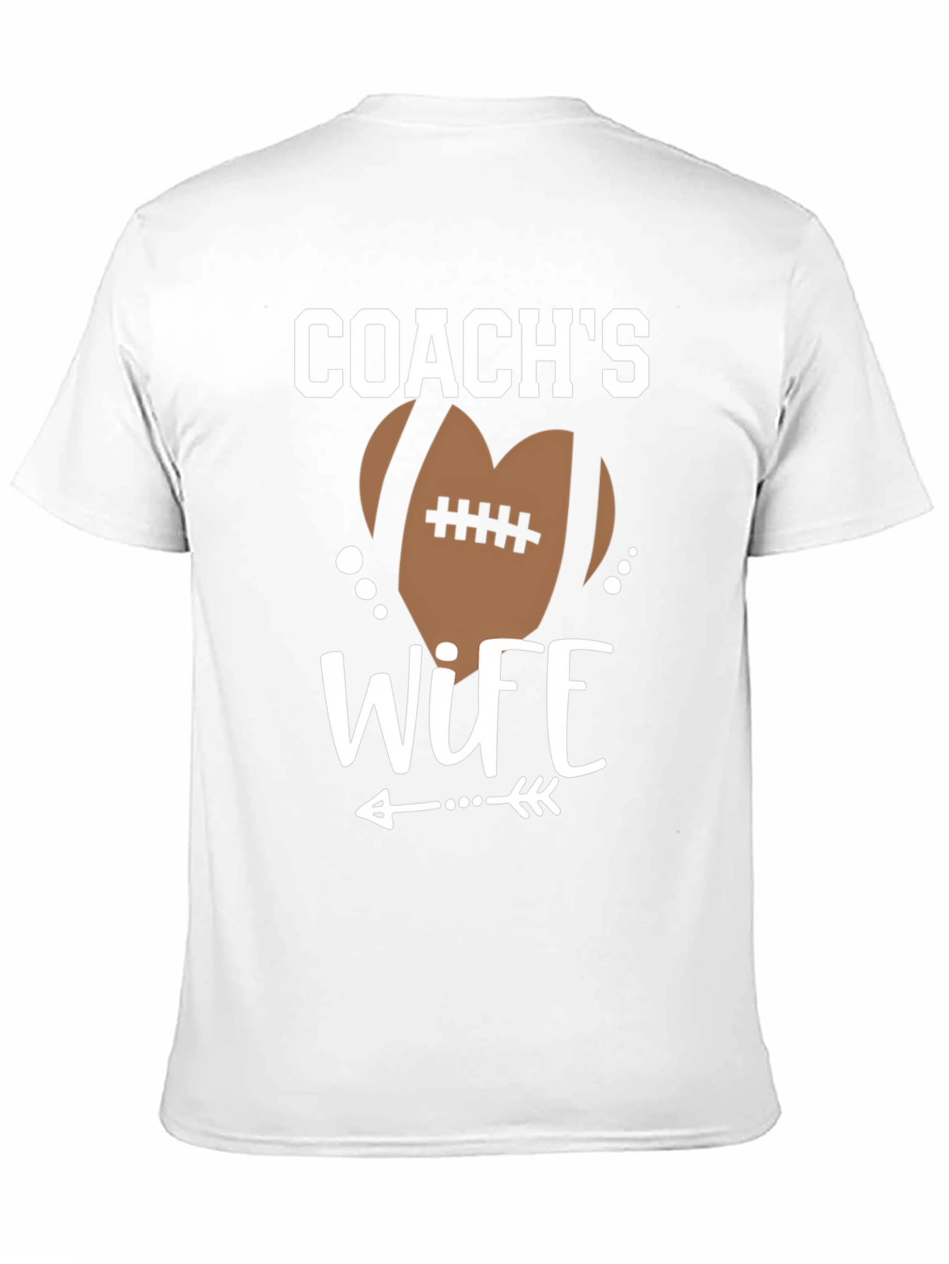 Coachs Wife Football Graphic T-Shirt