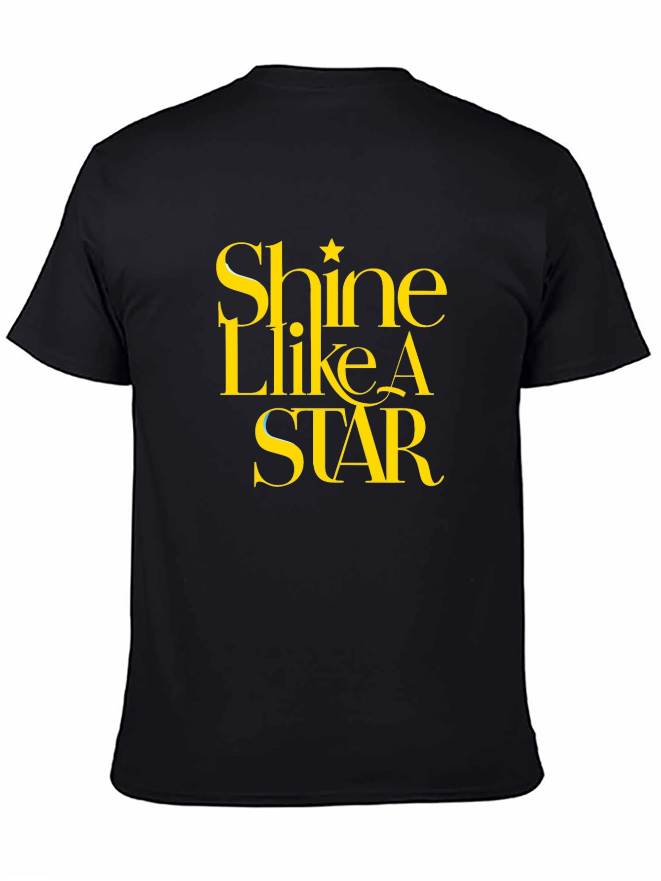 Shine Like A Star Black Graphic Tee
