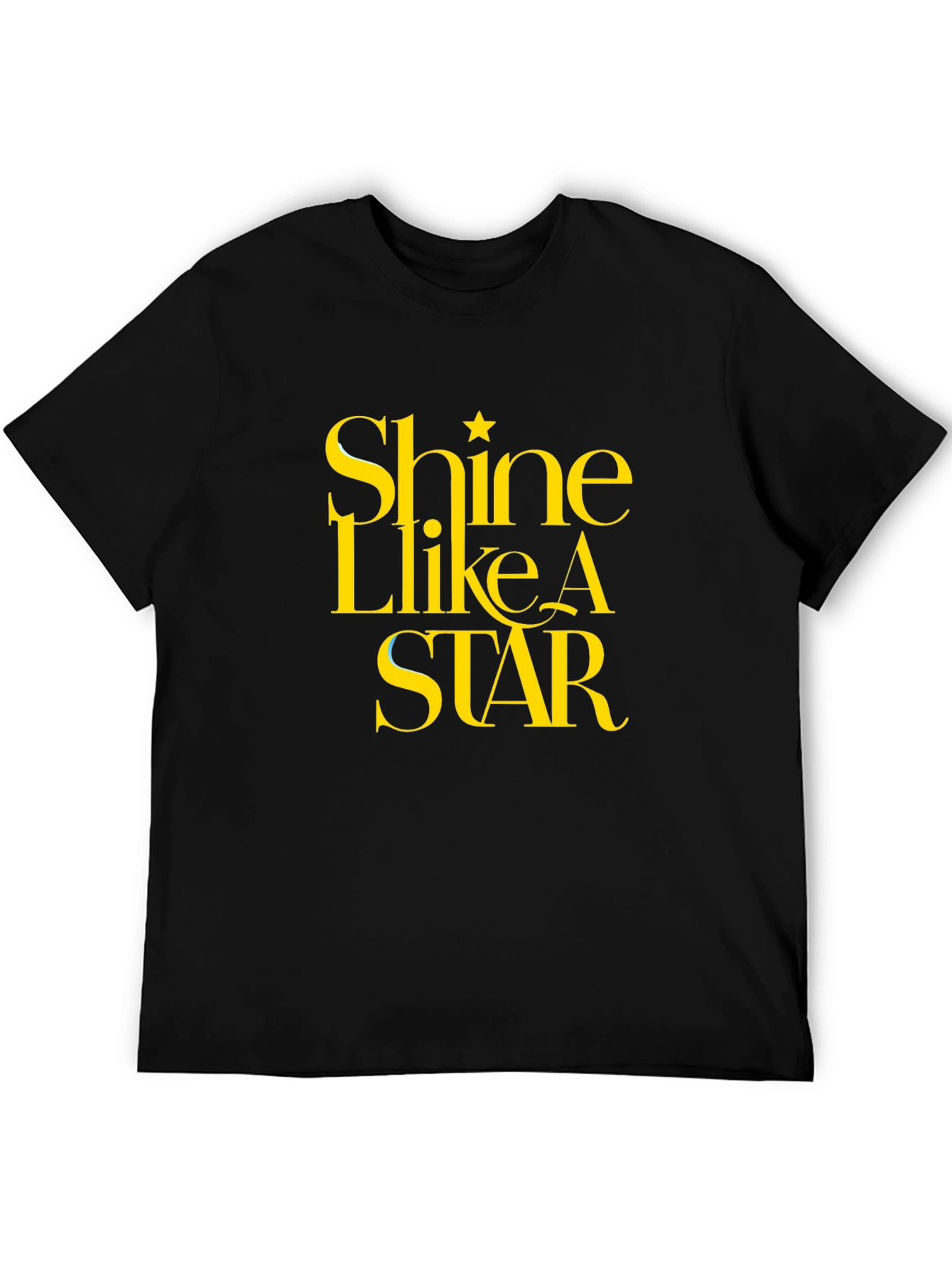 Shine Like A Star Black Graphic Tee