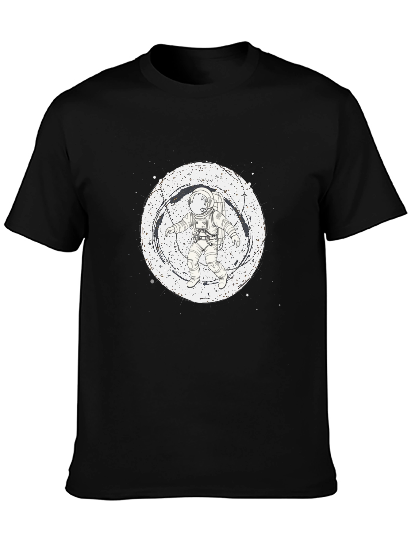 Astronaut Graphic Black T-Shirt