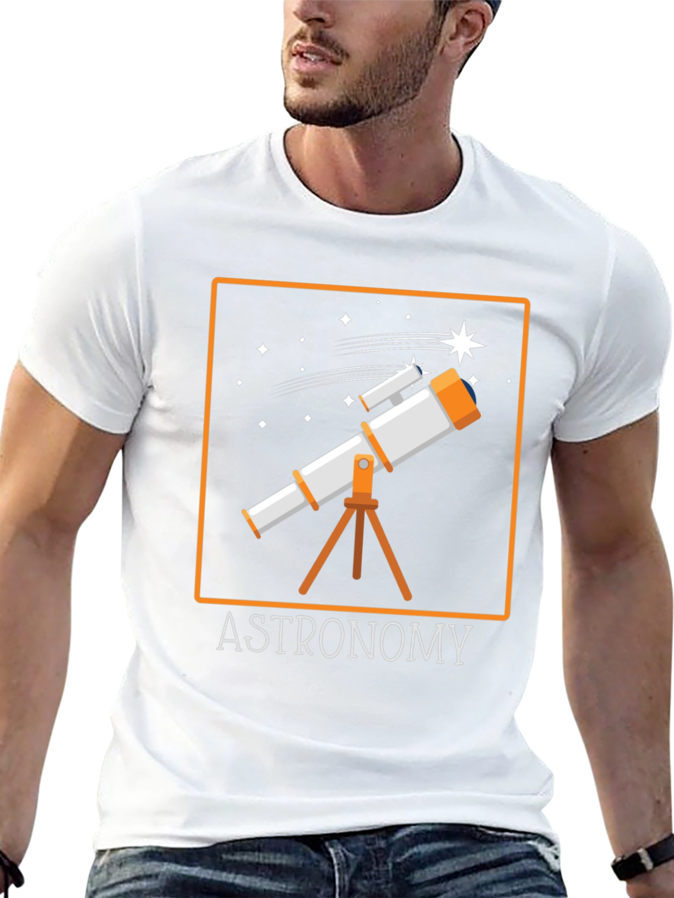 Astronomy Telescope Graphic T-Shirt