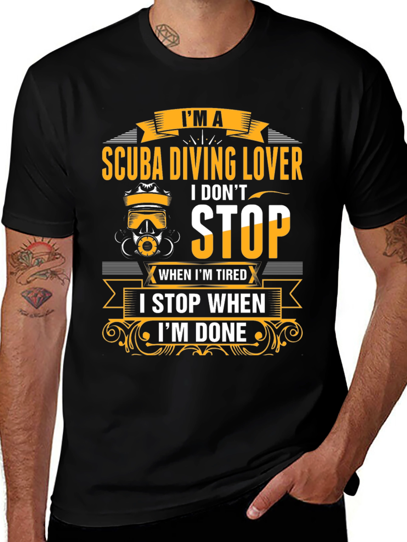 Scuba Diving Lover T-Shirt - Never Stop Diving!
