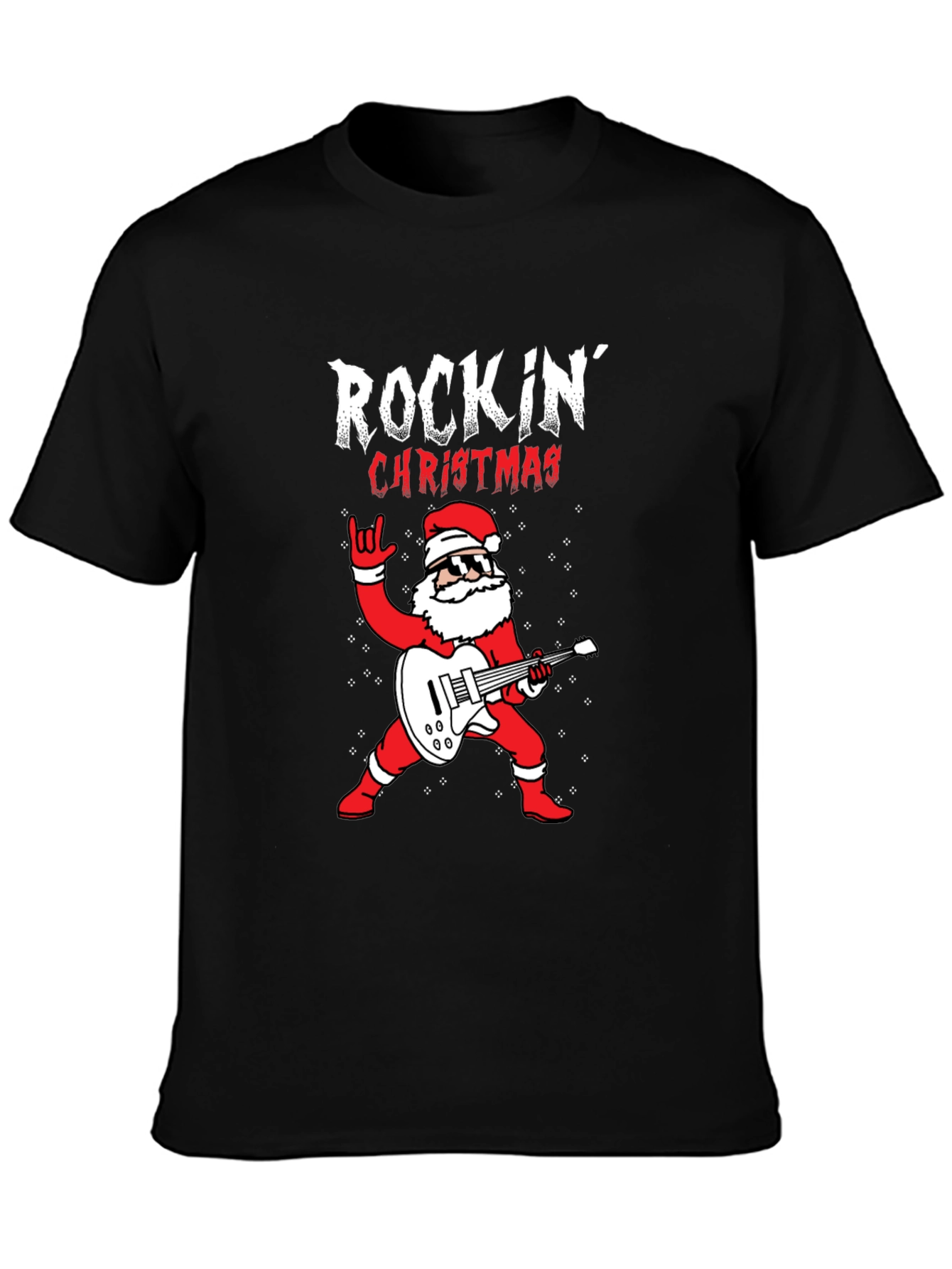 Rockin Christmas Santa T-Shirt