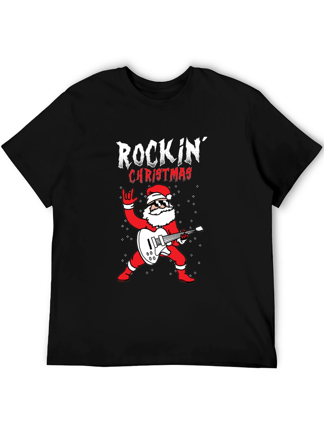 Rockin Christmas Santa T-Shirt