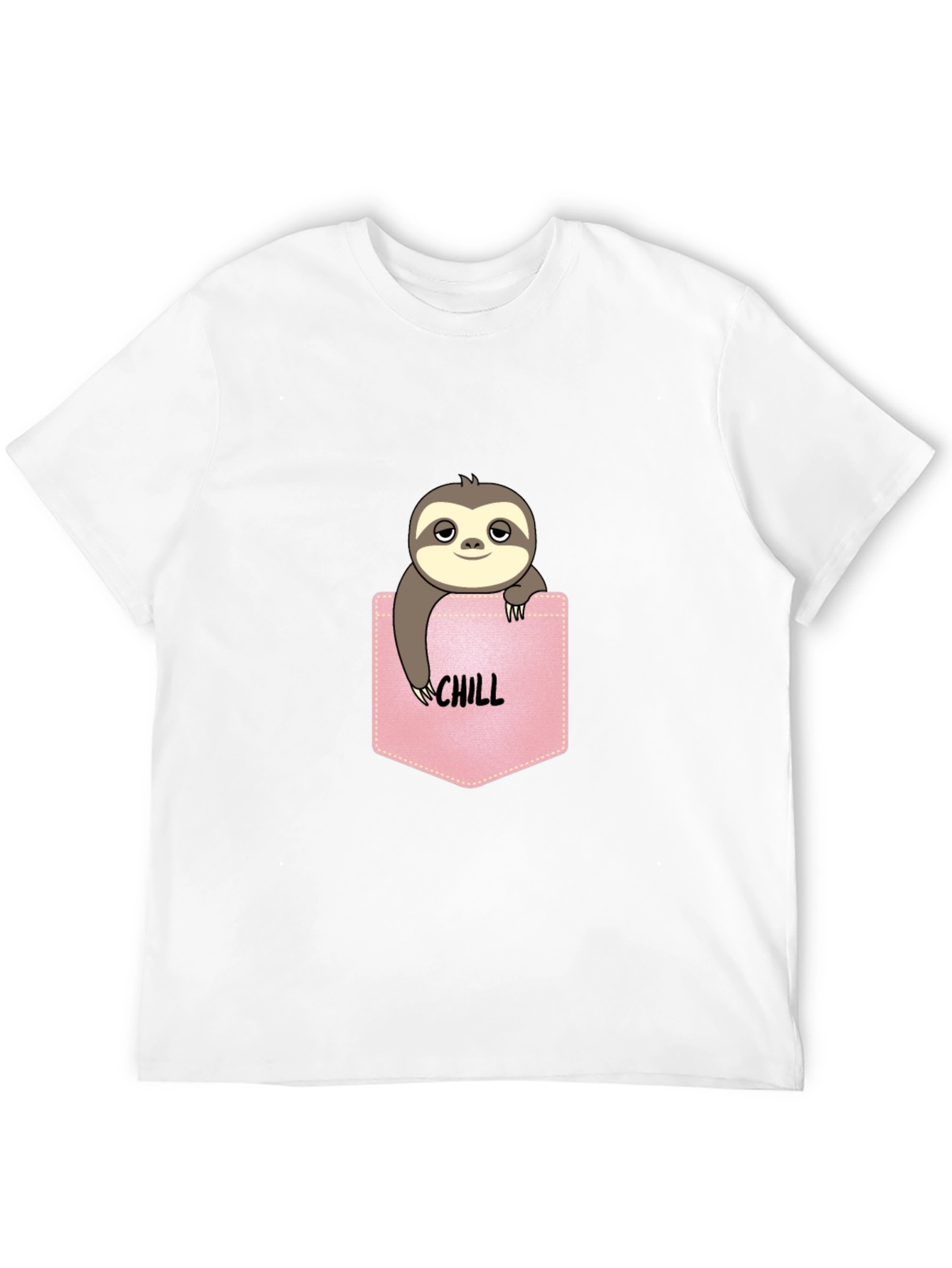 Chill Sloth Pocket Tee - Relaxed Fit