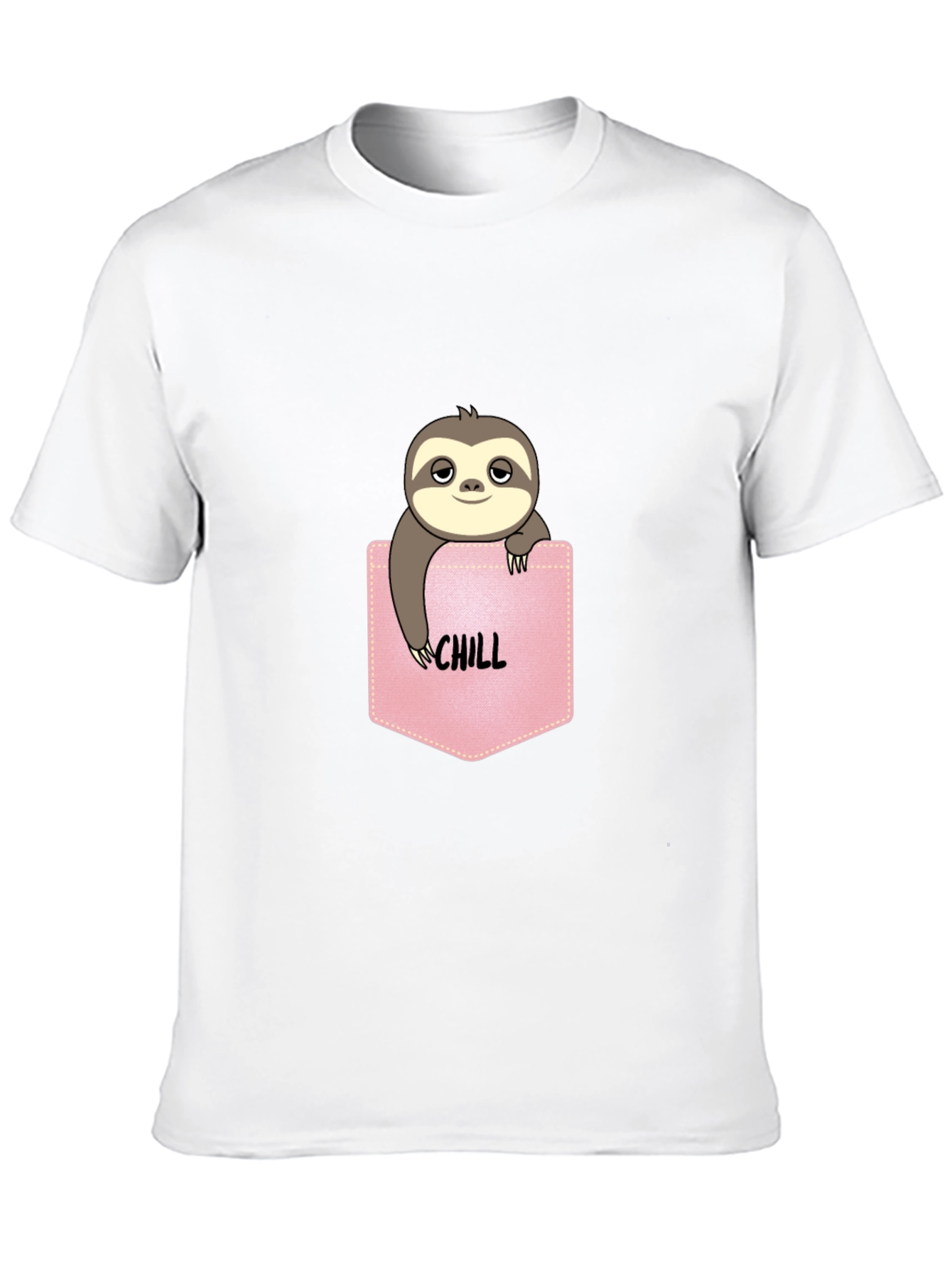 Chill Sloth Pocket Tee - Relaxed Fit