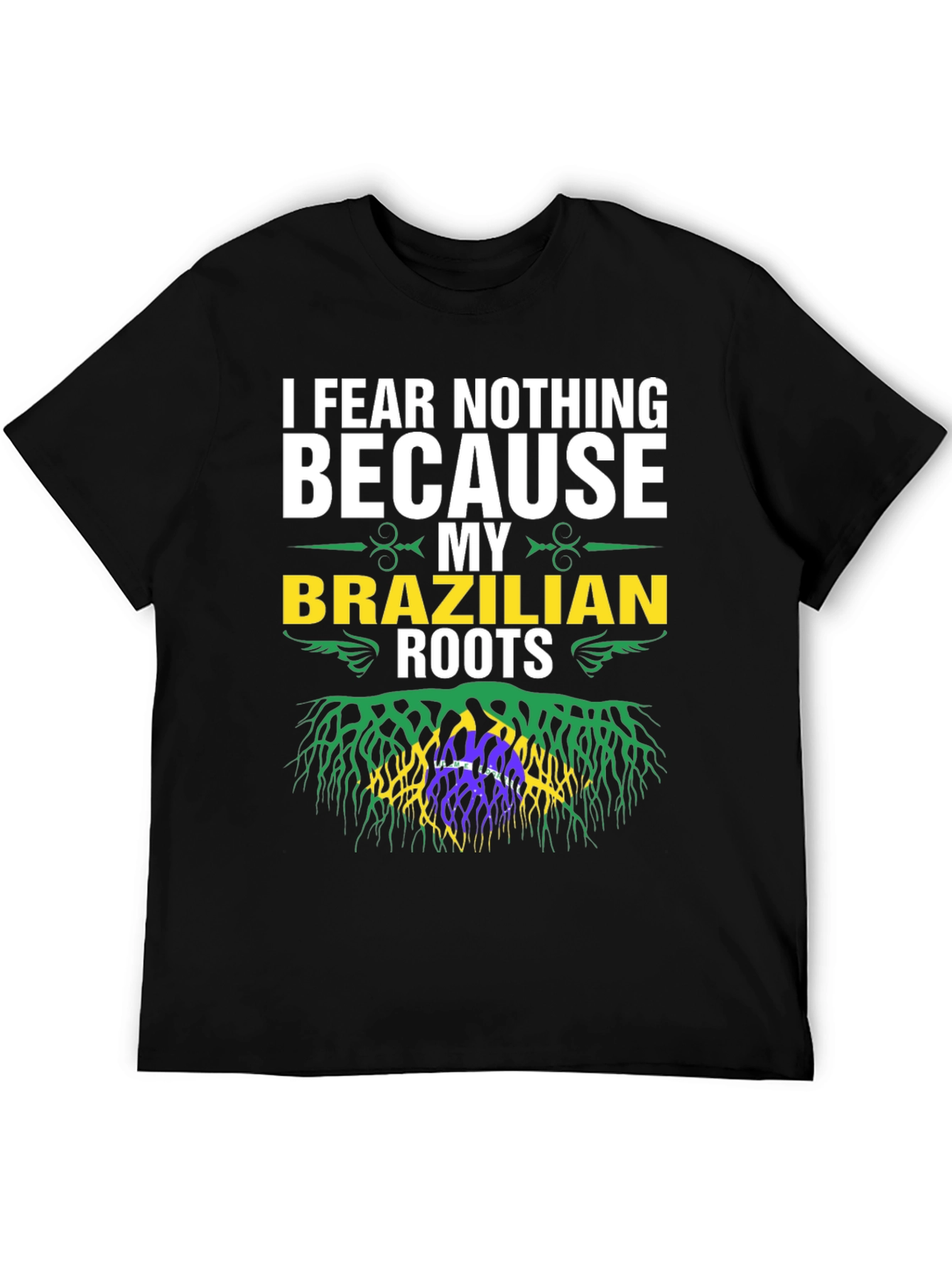 Brazilian Roots Graphic T-Shirt - I Fear Nothing