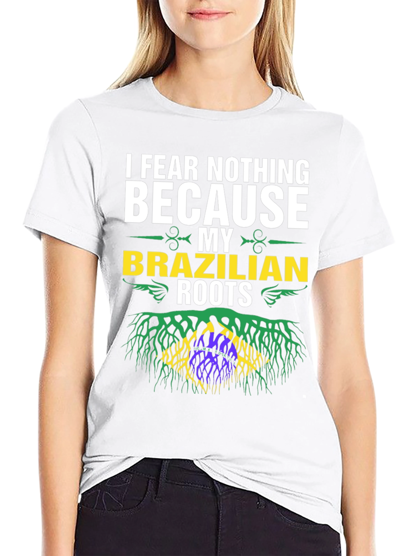 Brazilian Roots Graphic T-Shirt - I Fear Nothing