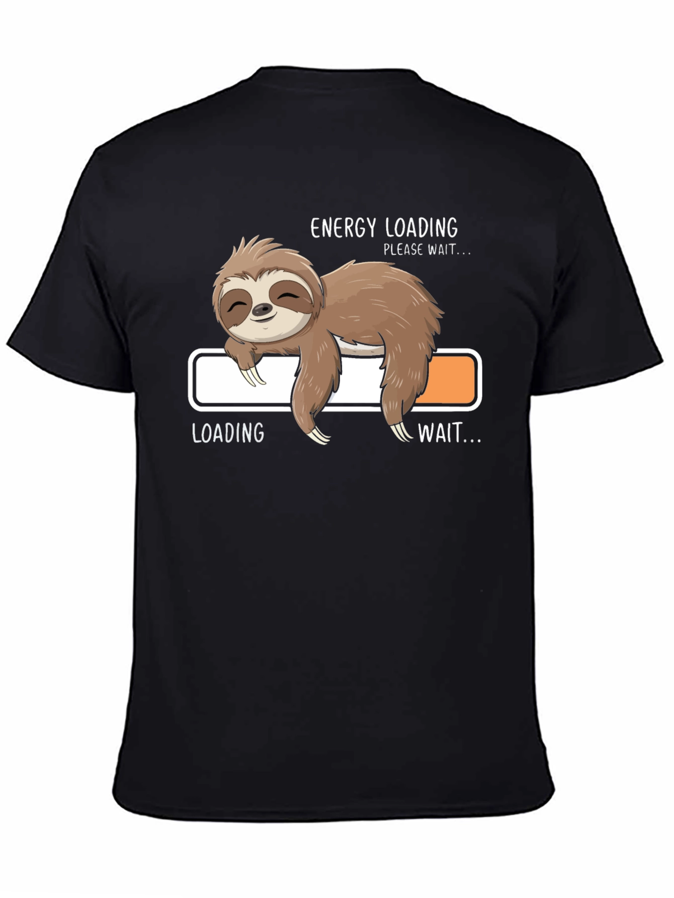 Energy Loading Sloth T-Shirt - Funny Lazy Day Tee