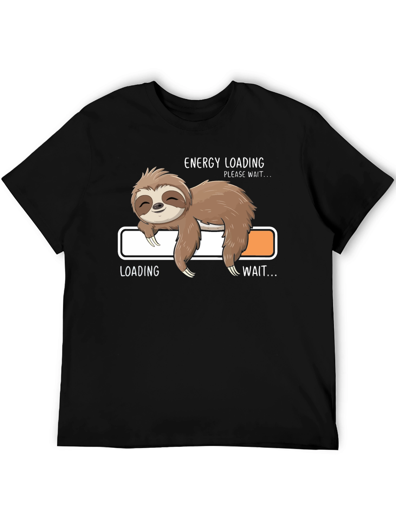 Energy Loading Sloth T-Shirt - Funny Lazy Day Tee