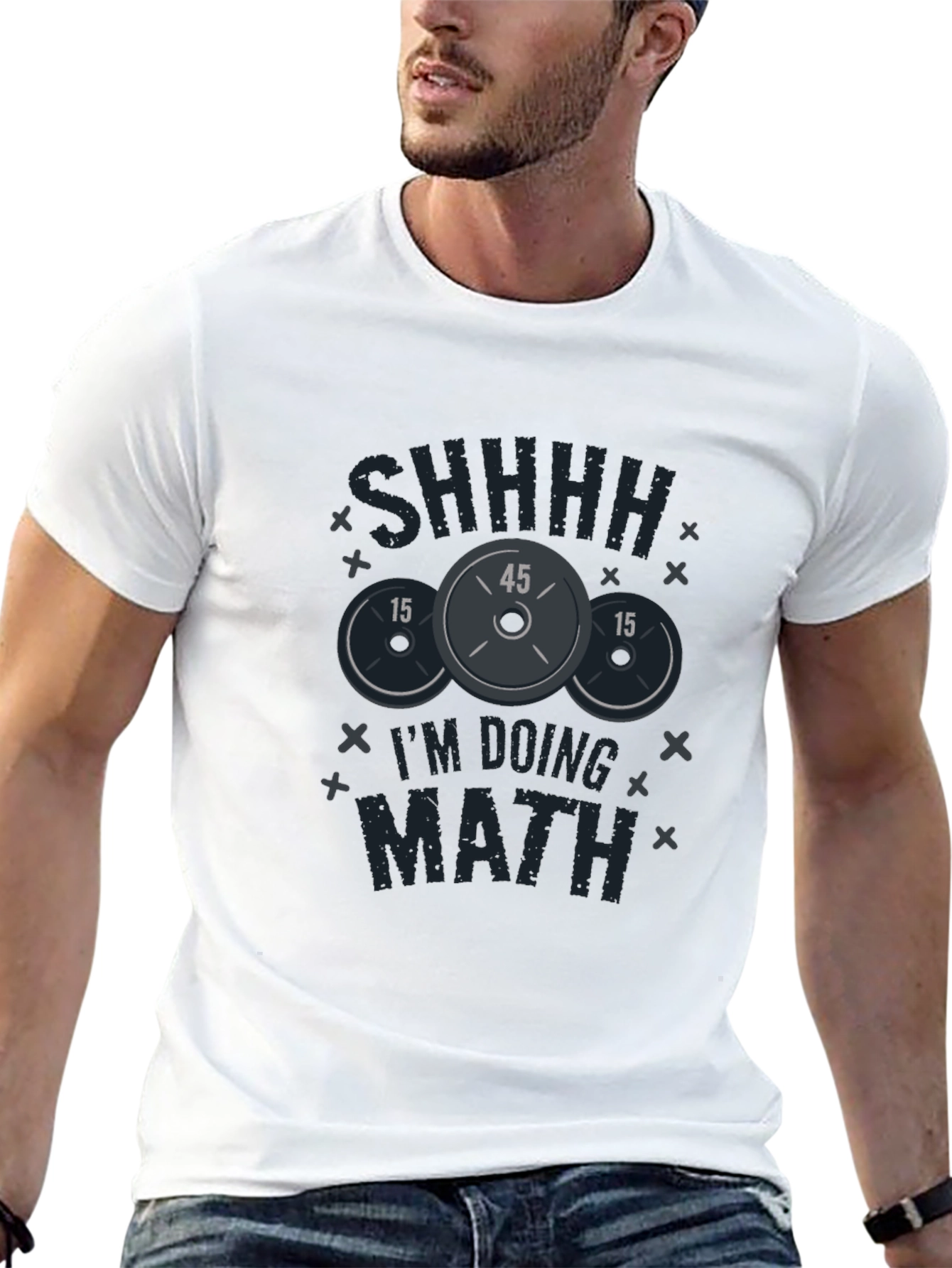 SHHH Im Doing Math Gym T-Shirt