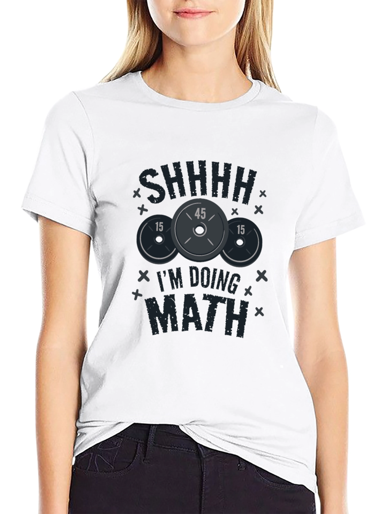 SHHH Im Doing Math Gym T-Shirt