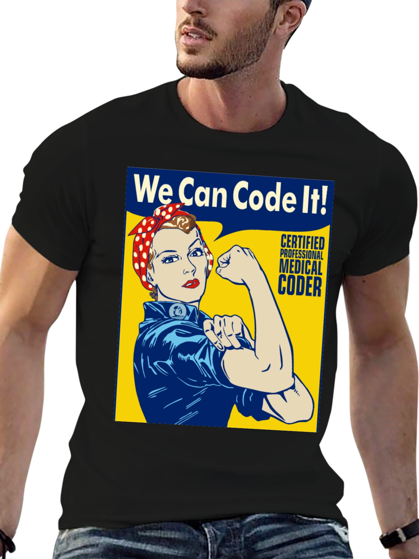 We Can Code It! Rosie the Riveter Coder T-Shirt