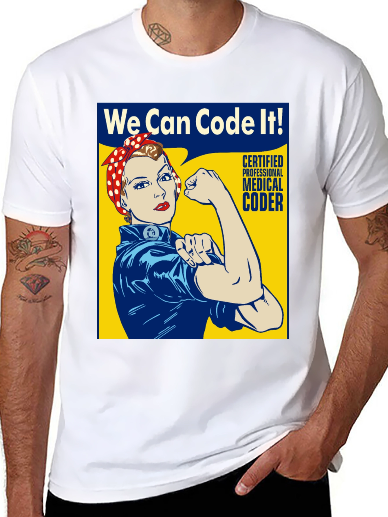We Can Code It! Rosie the Riveter Coder T-Shirt