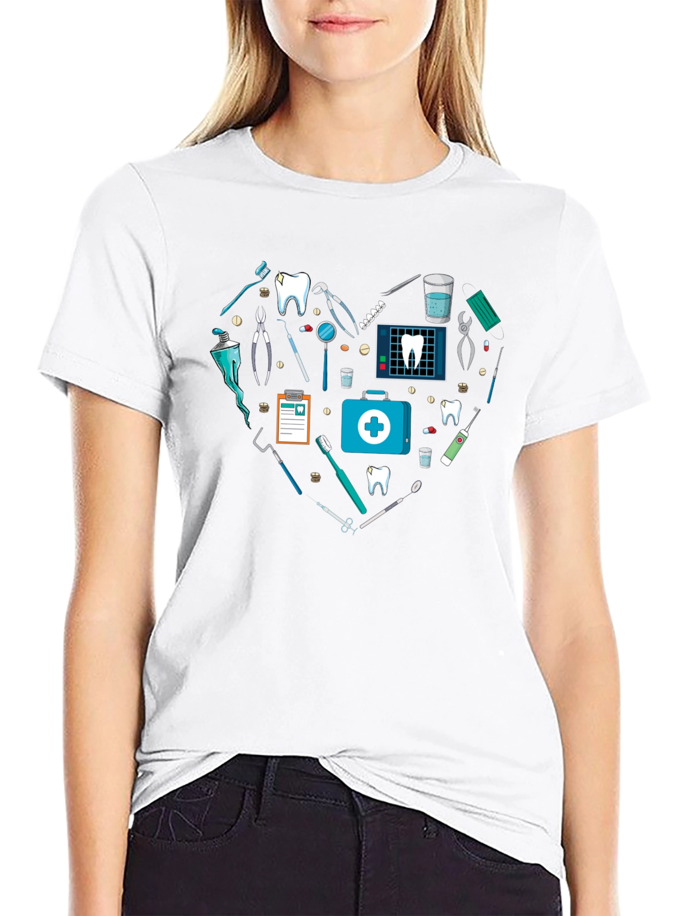 Dentist Love Heart T-Shirt