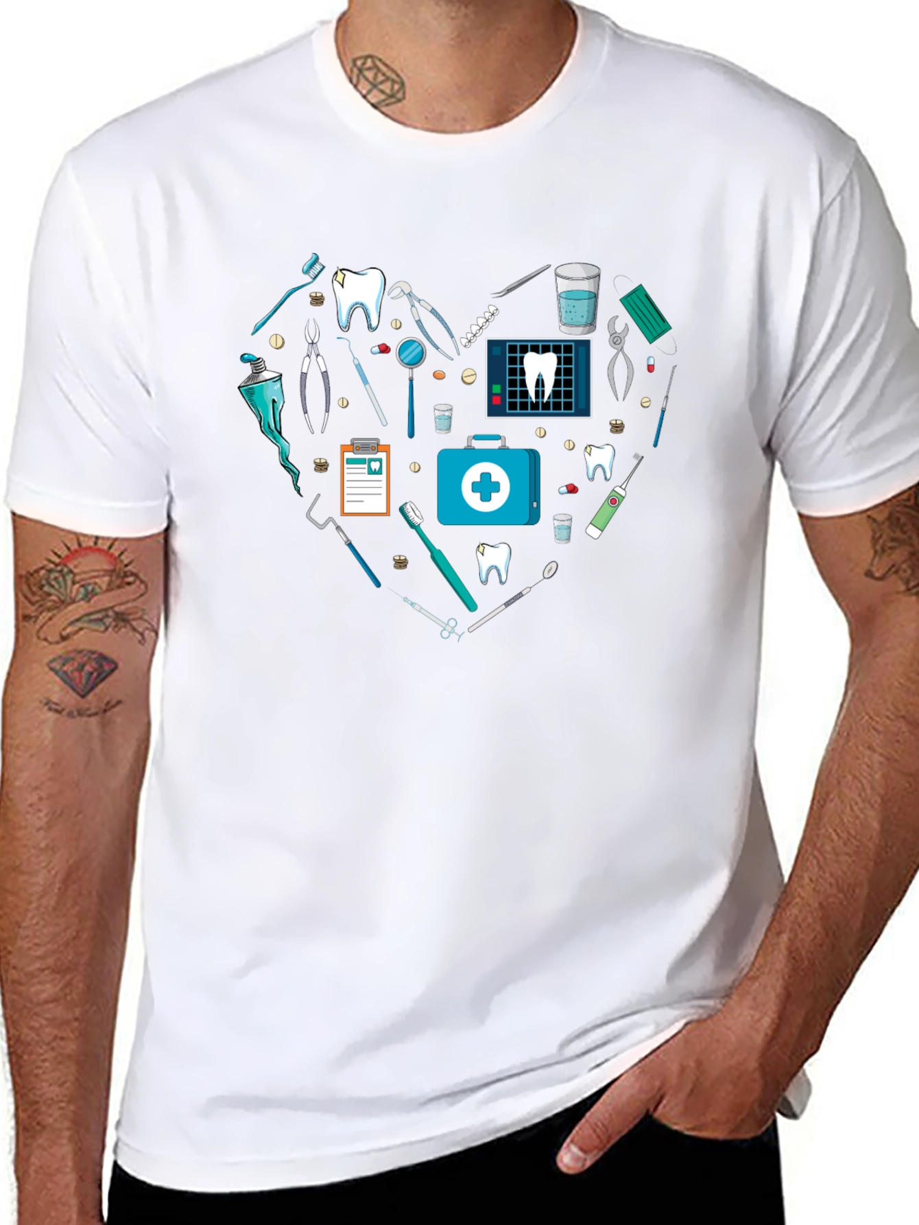 Dentist Love Heart T-Shirt
