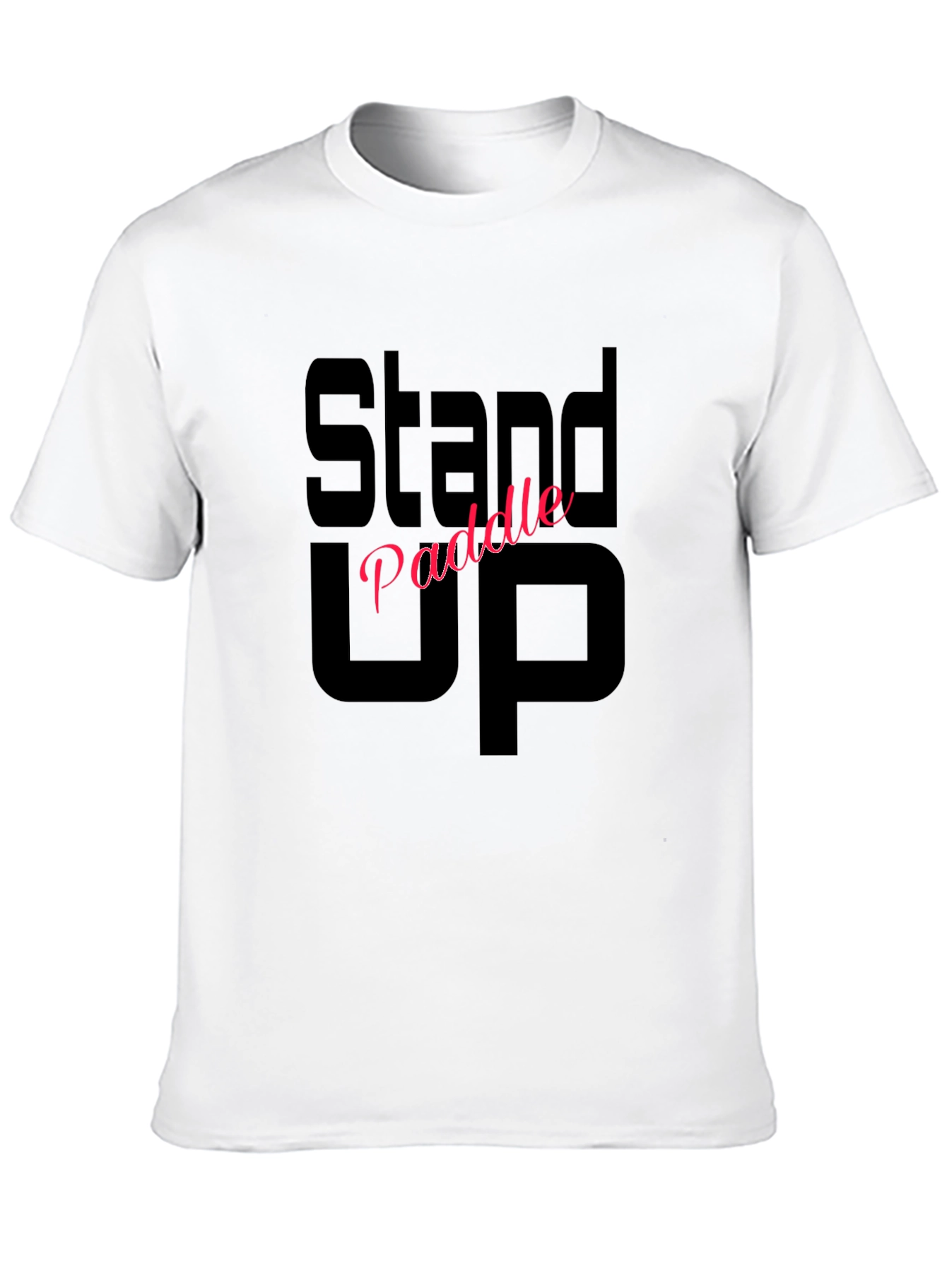 Stand Up Paddle Black Tee Shirt