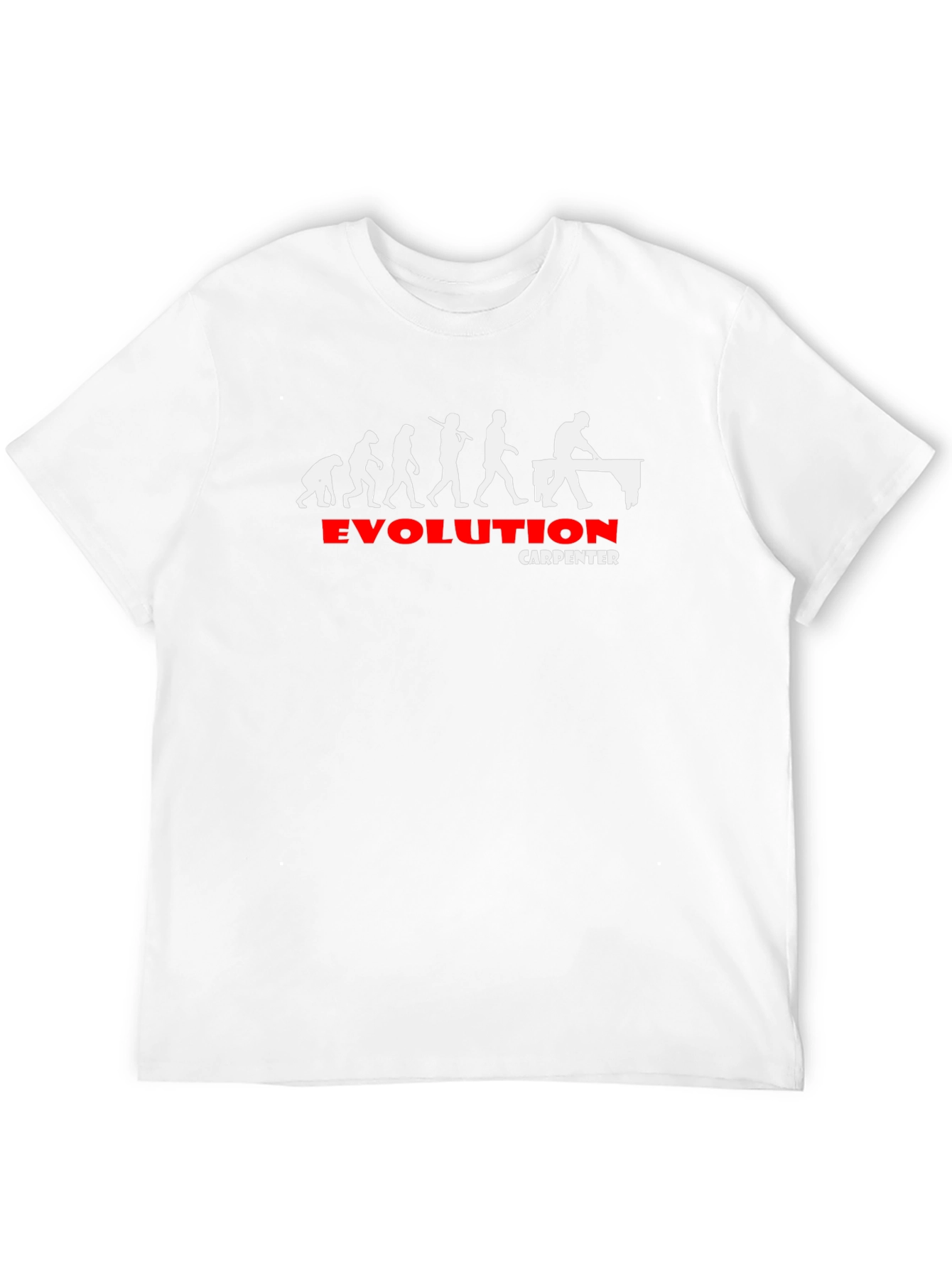 Evolution Carpenter T-Shirt - Humorous Woodworker Tee